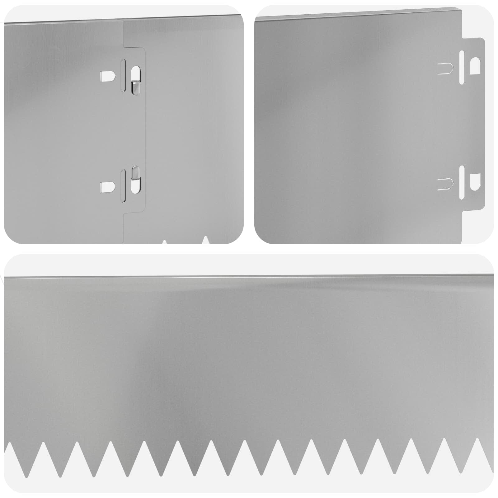 Vejo kraštas 20 pcs 103 x 15 cm Plienas Sidabrinė