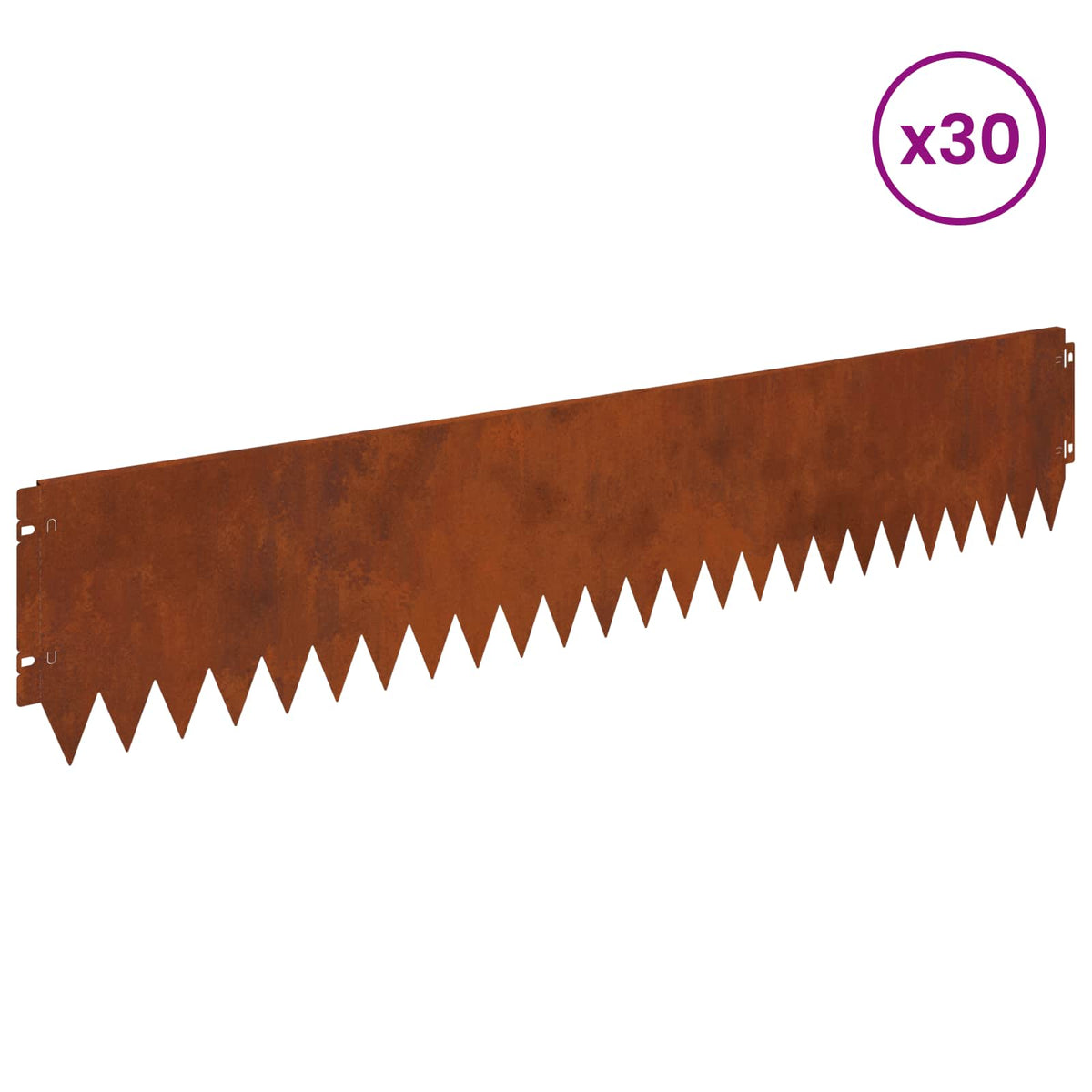Vejo kraštas 30 pcs 103 x 20 cm Plienas Rūdijanti