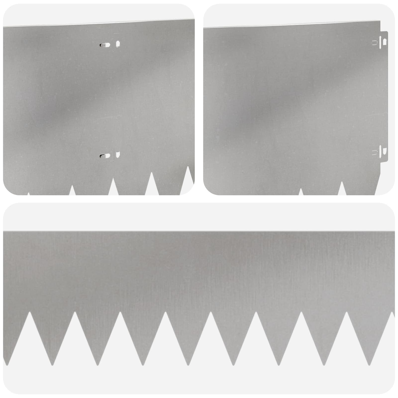 Vejo kraštas 10 pcs 103 x 30 cm Plienas Sidabrinė