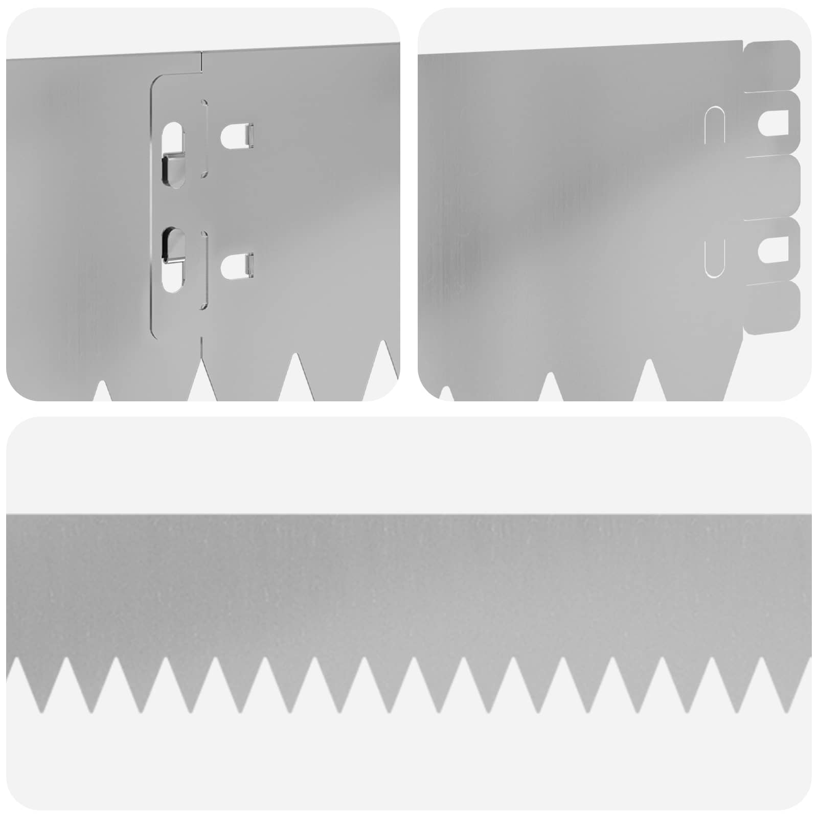 Vejo kraštas 10 pcs 103 x 10 cm Plienas Sidabrinė