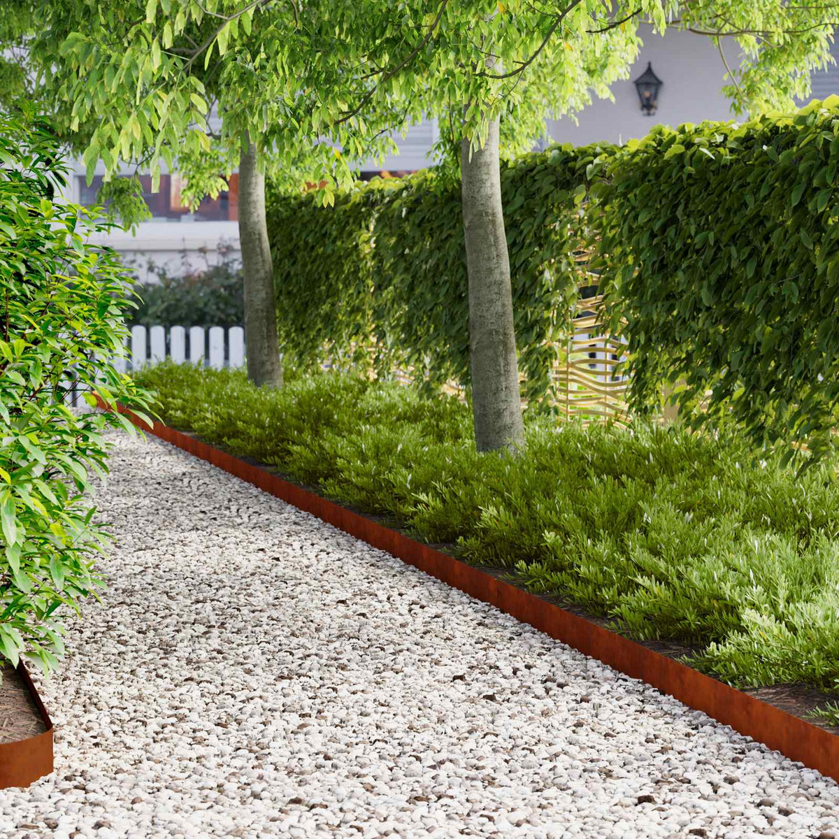 Vejo kraštas 10 pcs 103 x 10 cm Plienas Rūdijanti