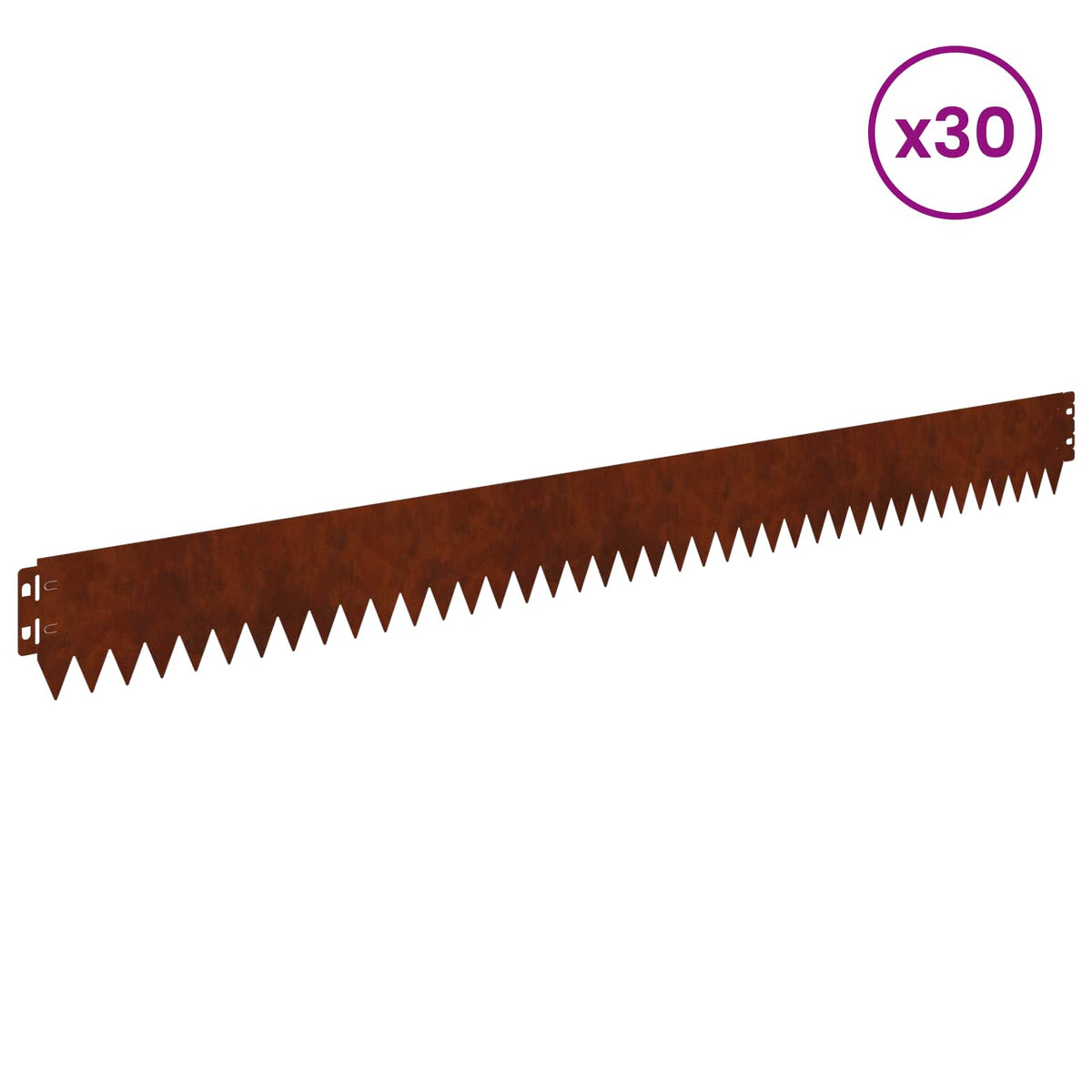 Vejo kraštas 30 pcs 103 x 10 cm Plienas Rūdijanti