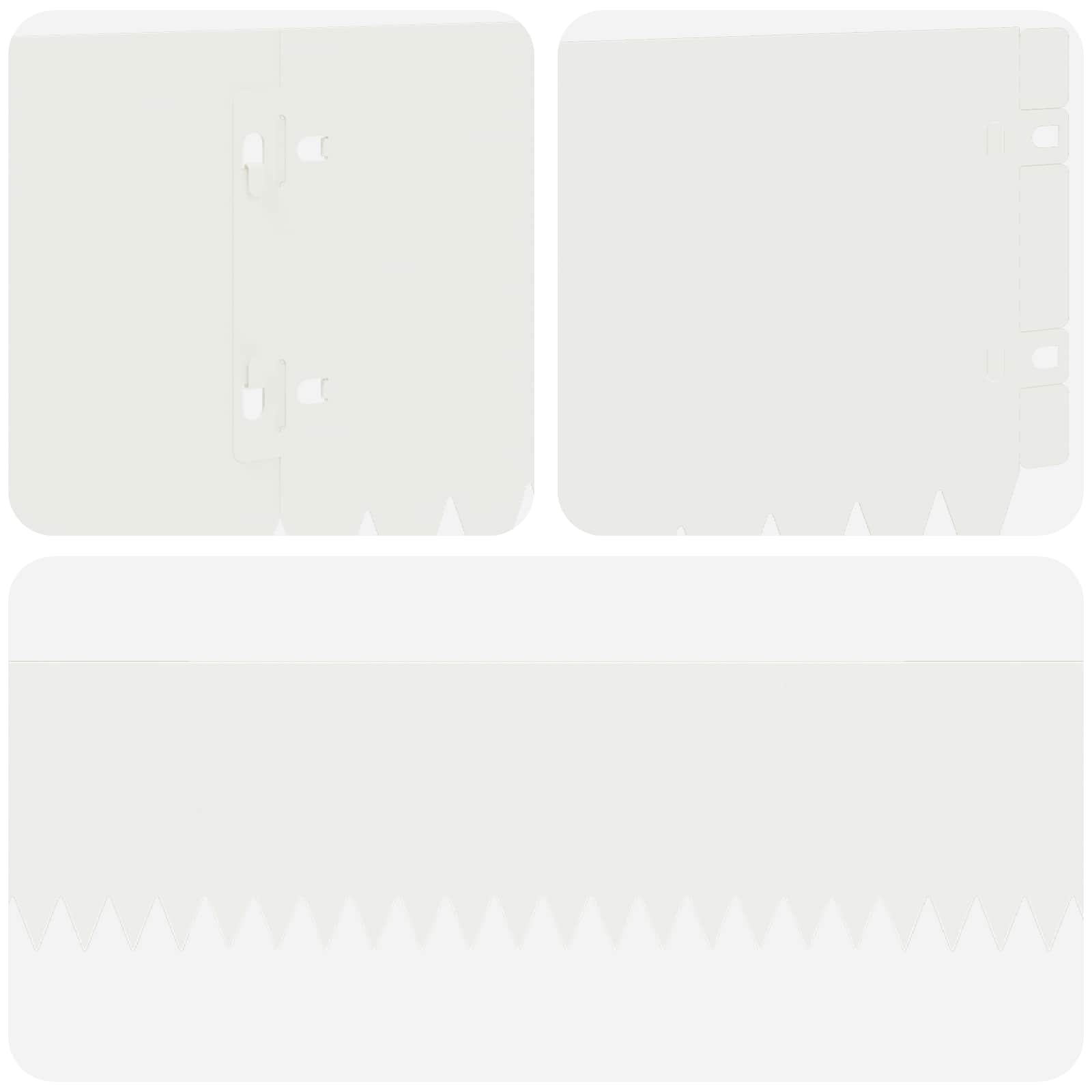 Vejo kraštas 20 pcs 103 x 15 cm Plienas Balta