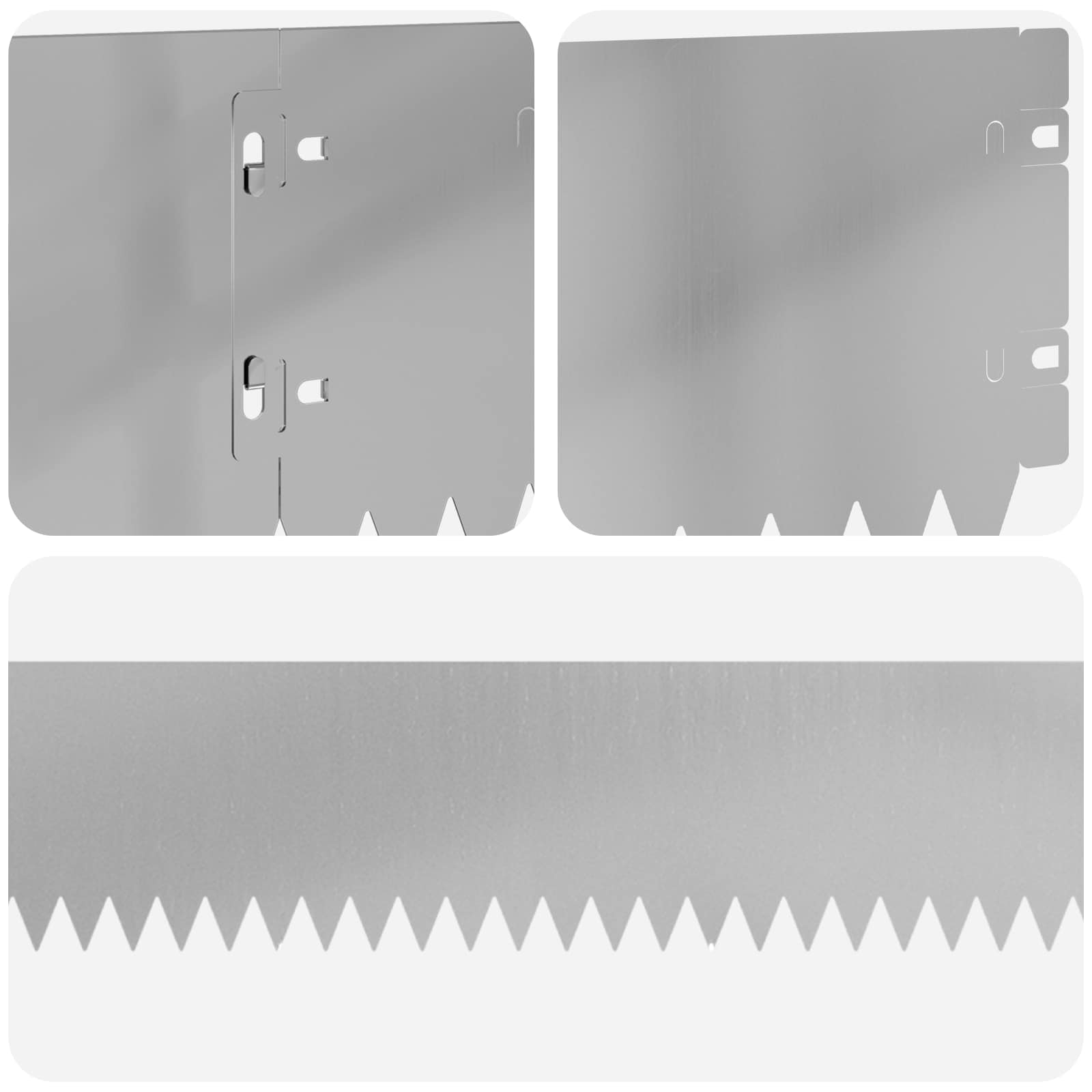 Vejo kraštas 10 pcs 103 x 15 cm Plienas Sidabrinė