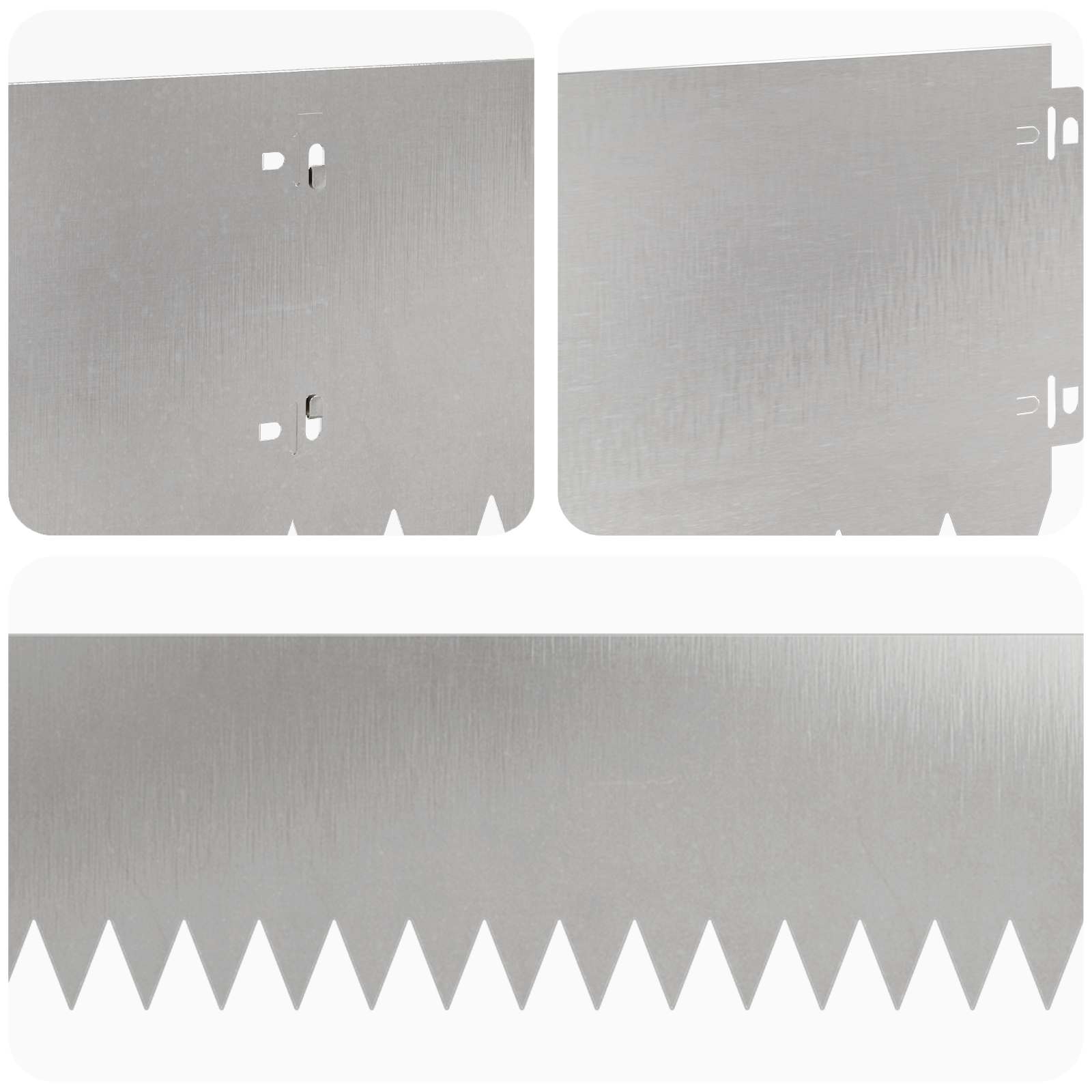 Vejo kraštas 10 pcs 103 x 20 cm Plienas Sidabrinė