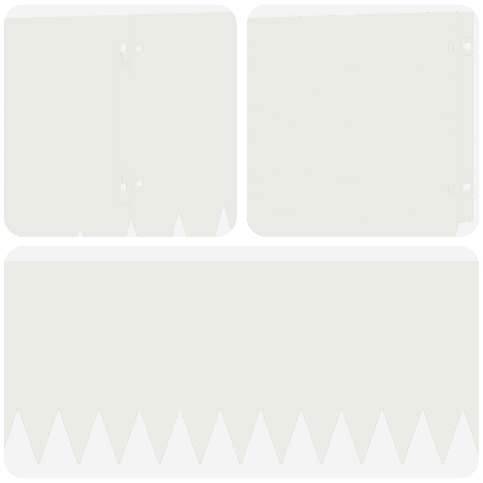 Vejo kraštas 20 pcs 103 x 25 cm Plienas Balta