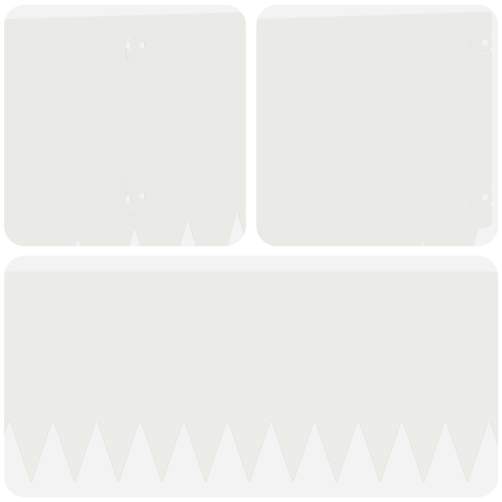 Vejo kraštas 10 pcs 103 x 30 cm Plienas Balta