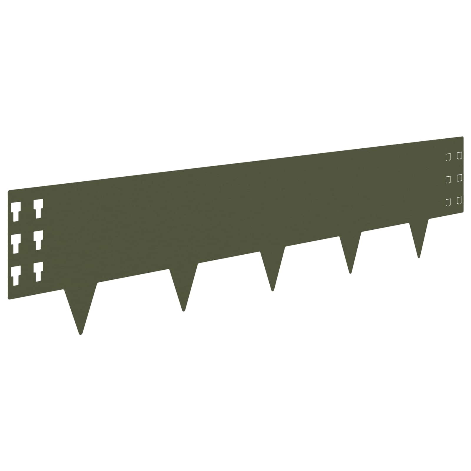 Vejo kraštas 10 pcs 100 x 25 cm Plienas Alyvuogių žalia