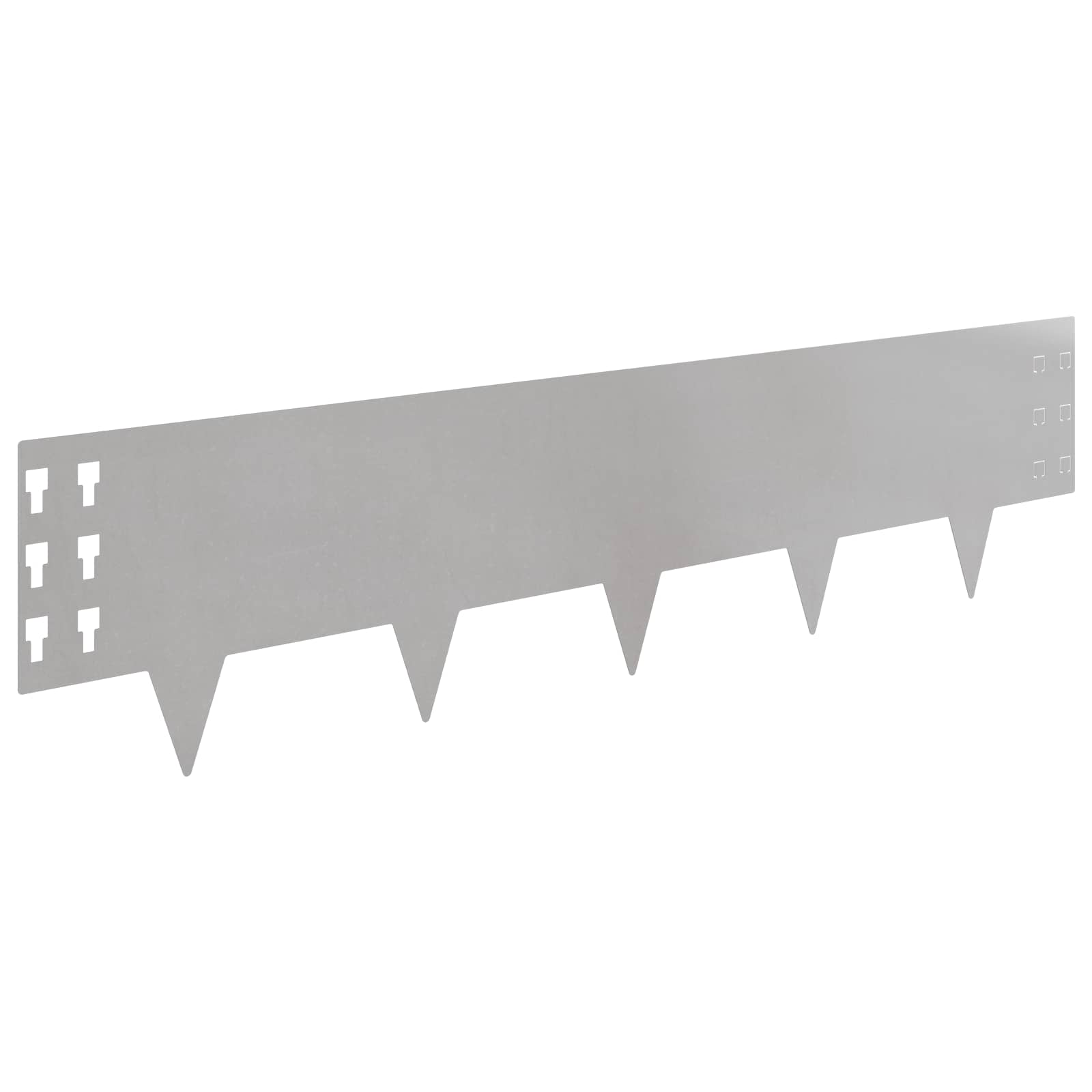 Vejo kraštas 10 pcs 100 x 25 cm Plienas Sidabrinė