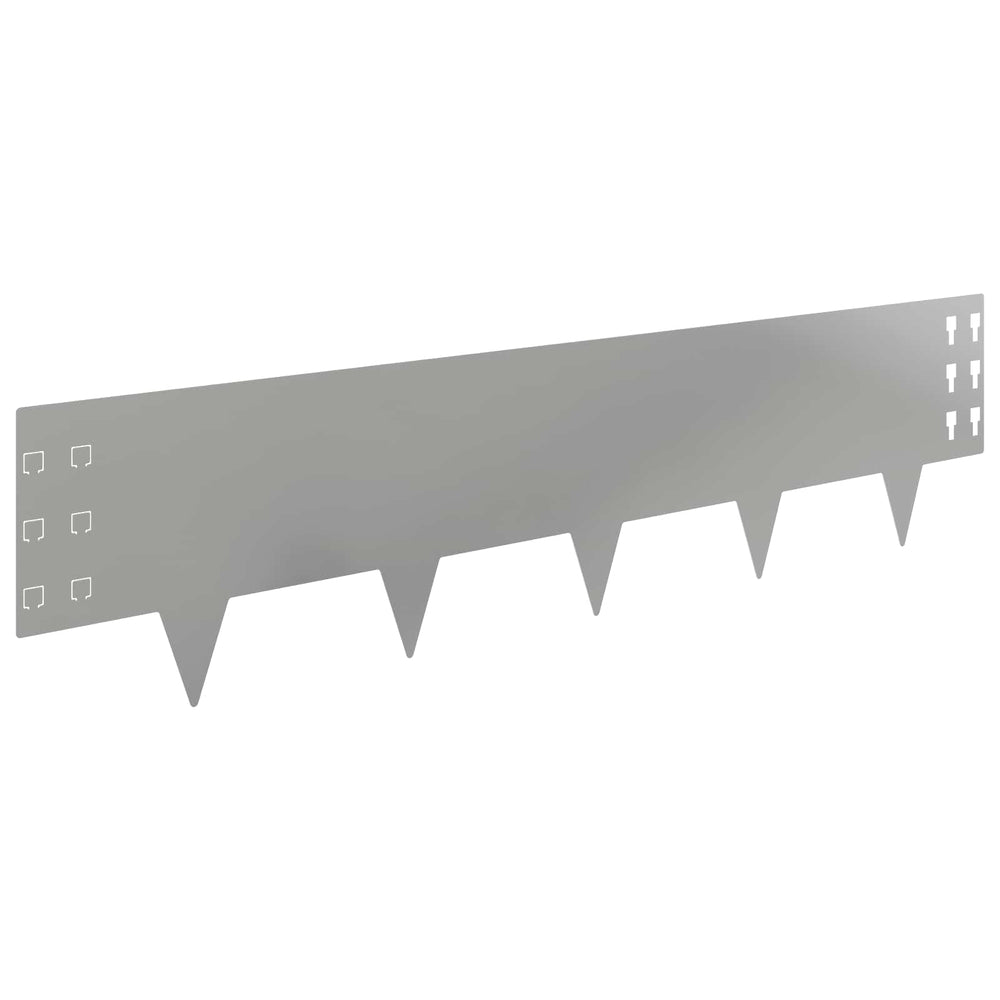 Vejo kraštas 10 pcs 100 x 25 cm Plienas Sidabrinė