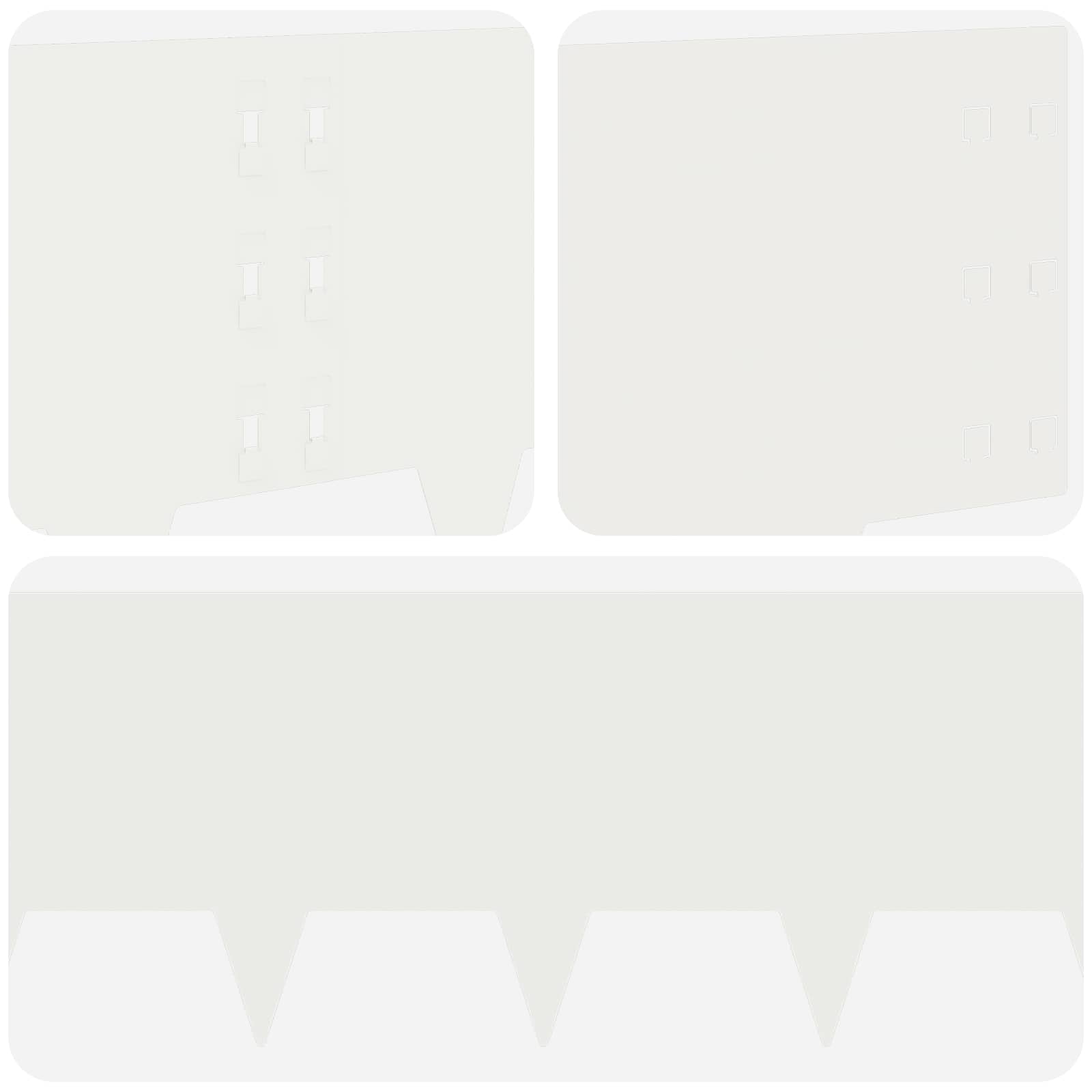 Vejo kraštas 30 pcs 100 x 30 cm Plienas Balta