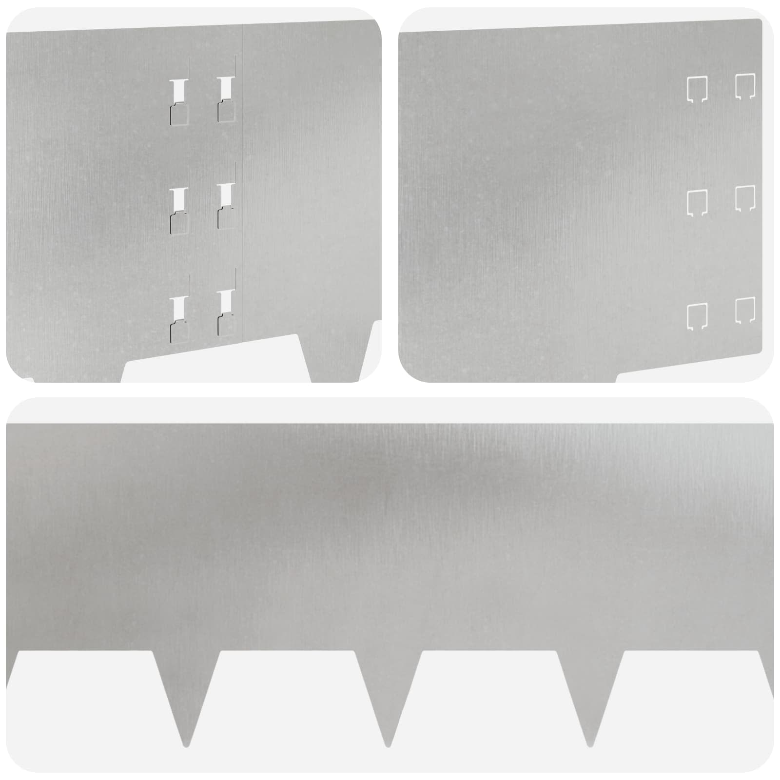 Vejo kraštas 20 pcs 100 x 30 cm Plienas Sidabrinė