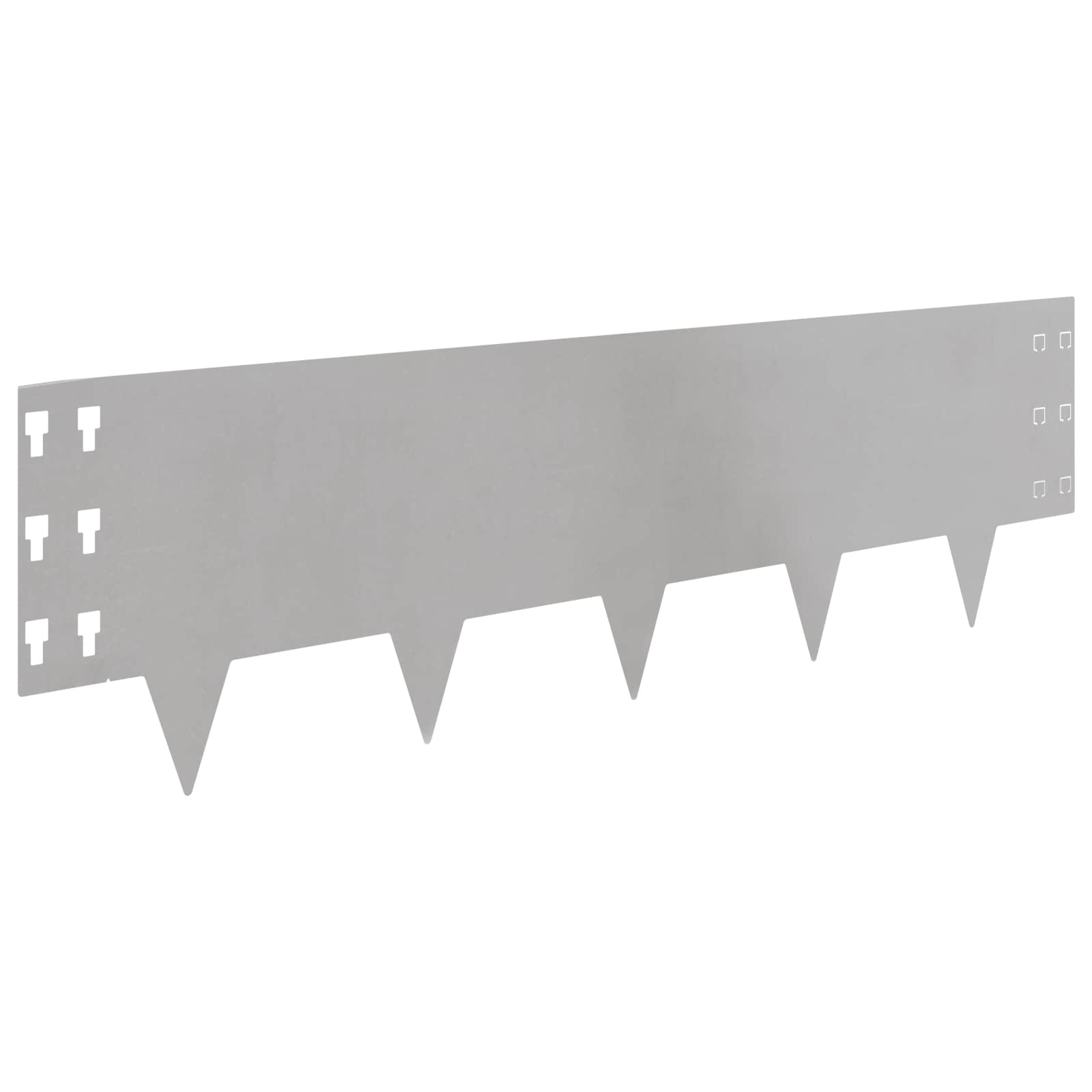 Vejo kraštas 30 pcs 100 x 30 cm Plienas Sidabrinė