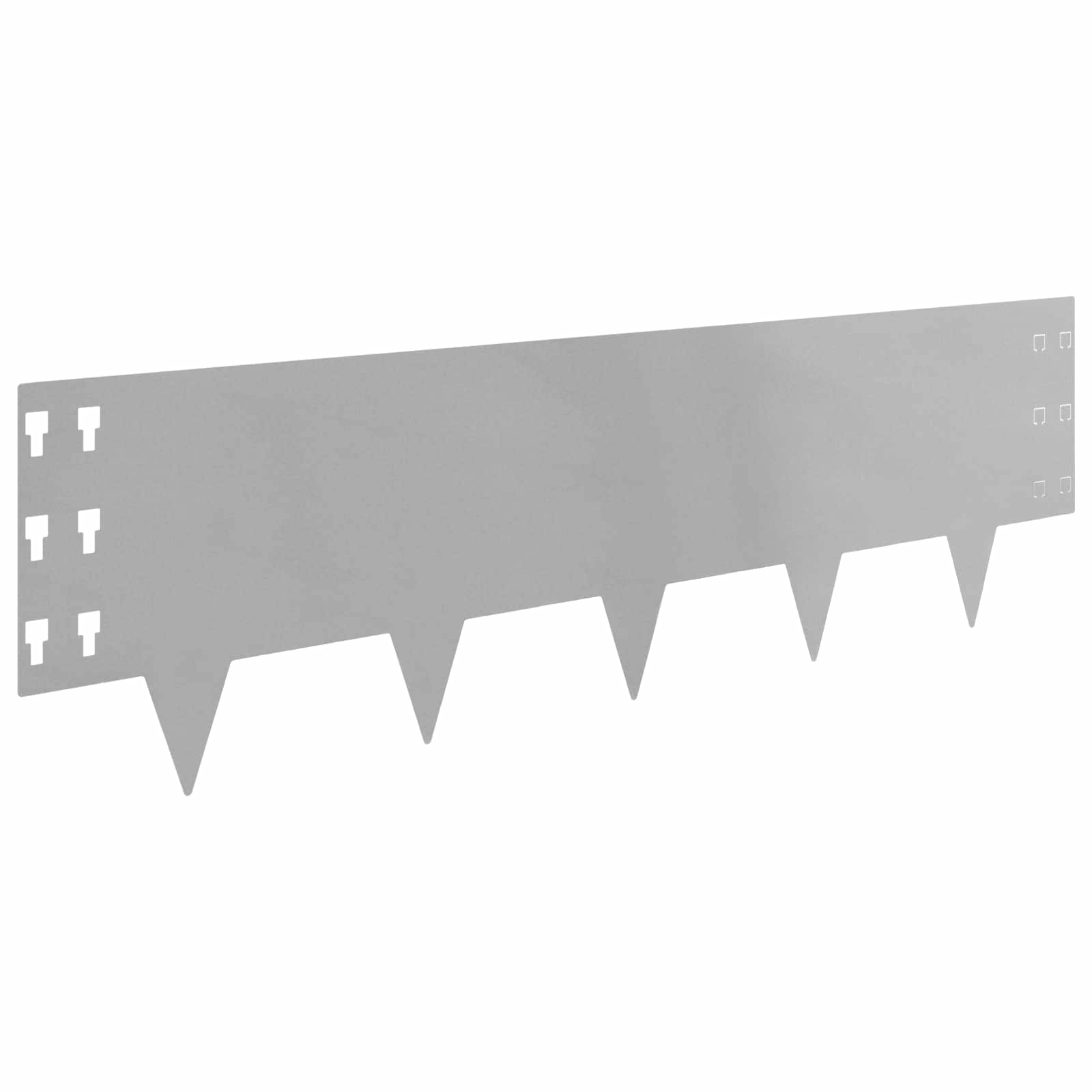 Vejo kraštas 10 pcs 100 x 30 cm Plienas Sidabrinė