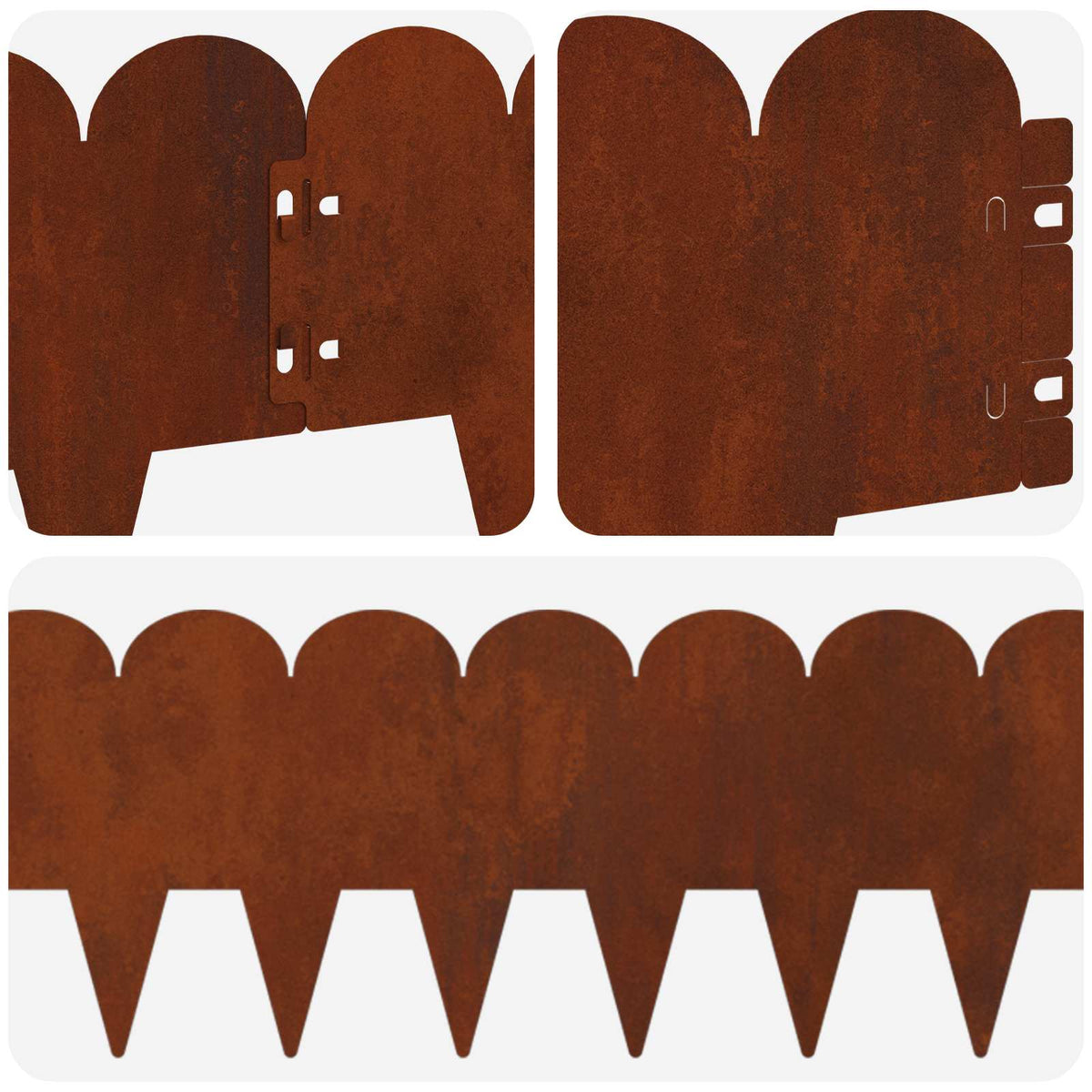 Vejo kraštas 10 pcs 103 x 20 cm Plienas Rūdijanti