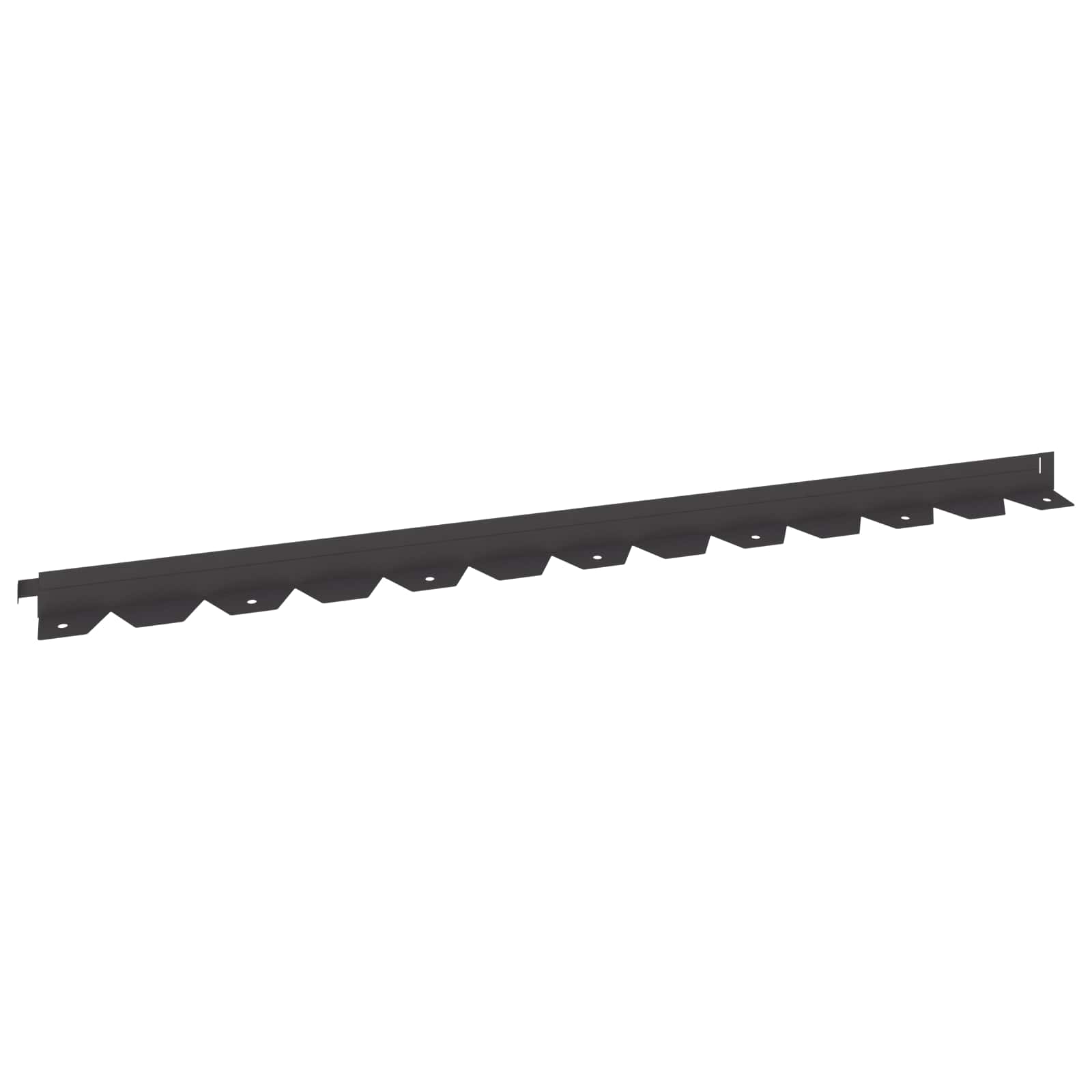 Vejo kraštas 30 pcs 102 x 4 x 4 cm Plienas Juoda