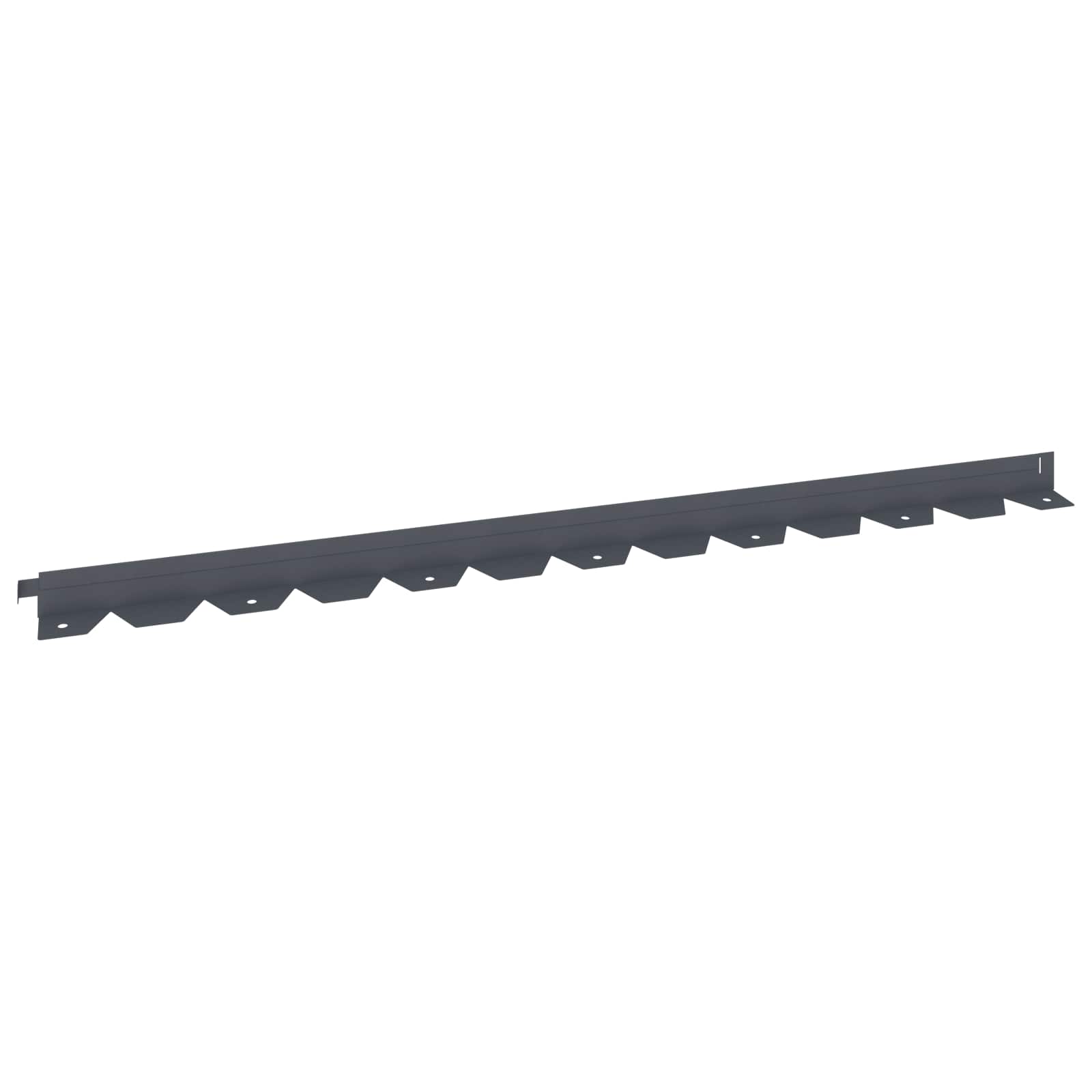 Vejo kraštas 20 pcs 102 x 4 x 4 cm Plienas Antracito