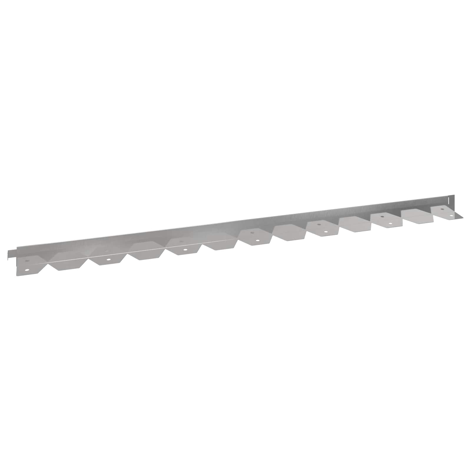 Vejo kraštas 50 pcs 102 x 4 x 4 cm Plienas Sidabrinė