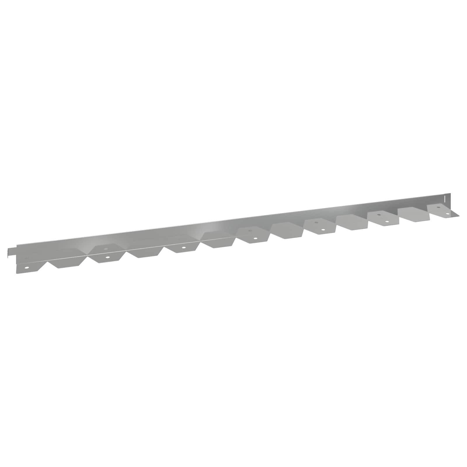 Vejo kraštas 50 pcs 102 x 4 x 4 cm Plienas Sidabrinė