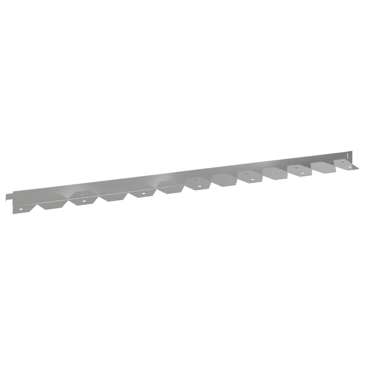 Vejo kraštas 50 pcs 102 x 4 x 4 cm Plienas Sidabrinė