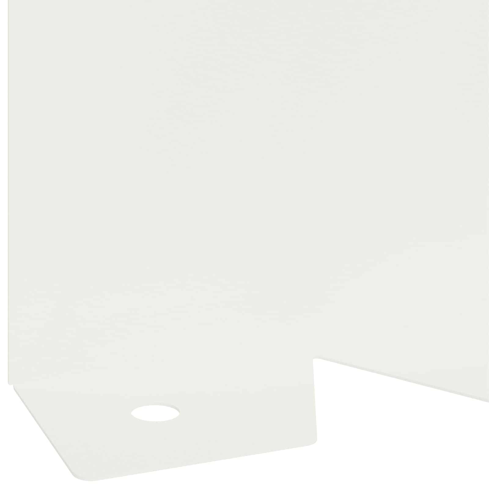 Vejo kraštas 30 pcs 102 x 10 x 4 cm Plienas Balta