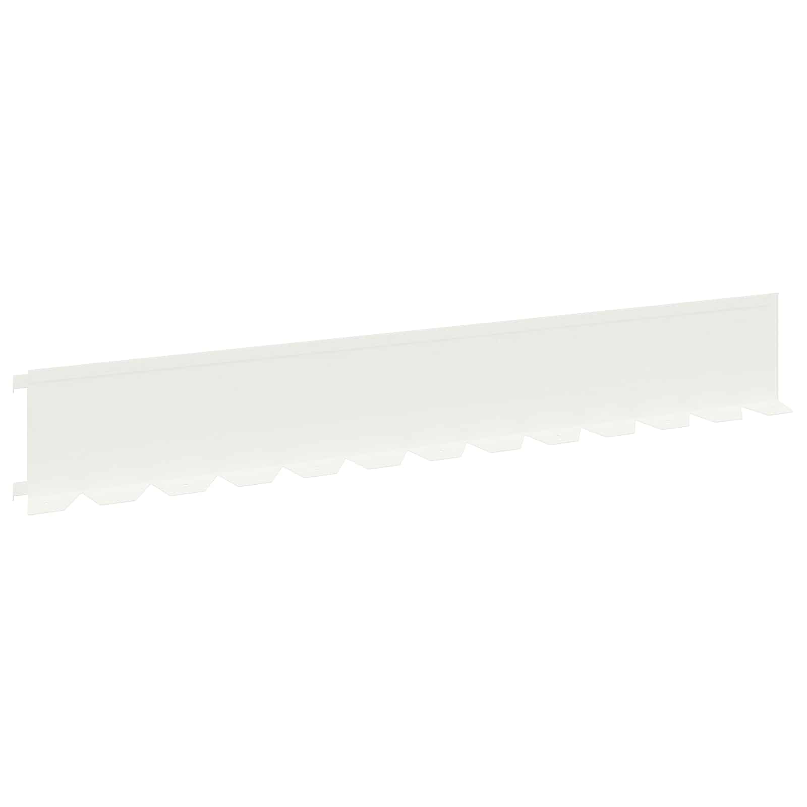 Vejo kraštas 30 pcs 102 x 15 x 4 cm Plienas Balta