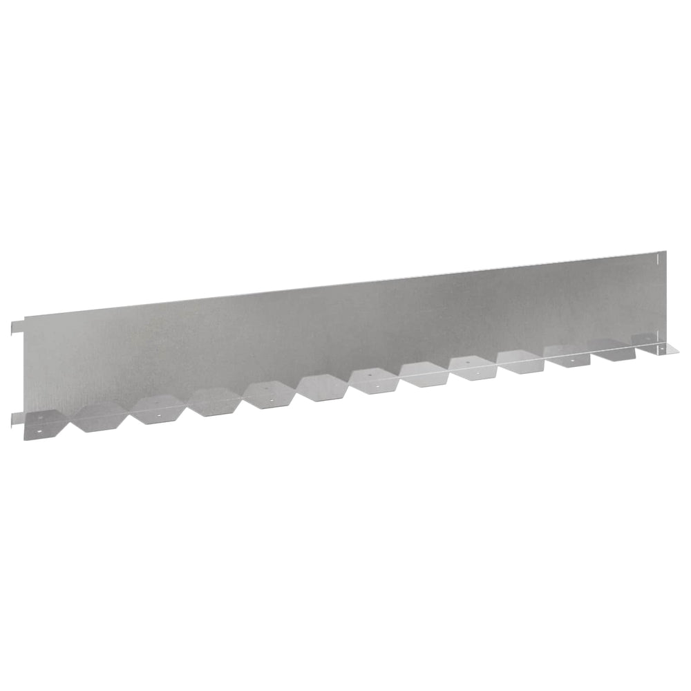 Vejo kraštas 20 pcs 102 x 15 x 4 cm Plienas Sidabrinė
