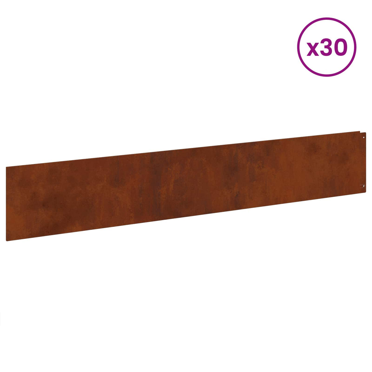 Vejo kraštas 30 pcs 100 x 18 cm Plienas Rūdijanti