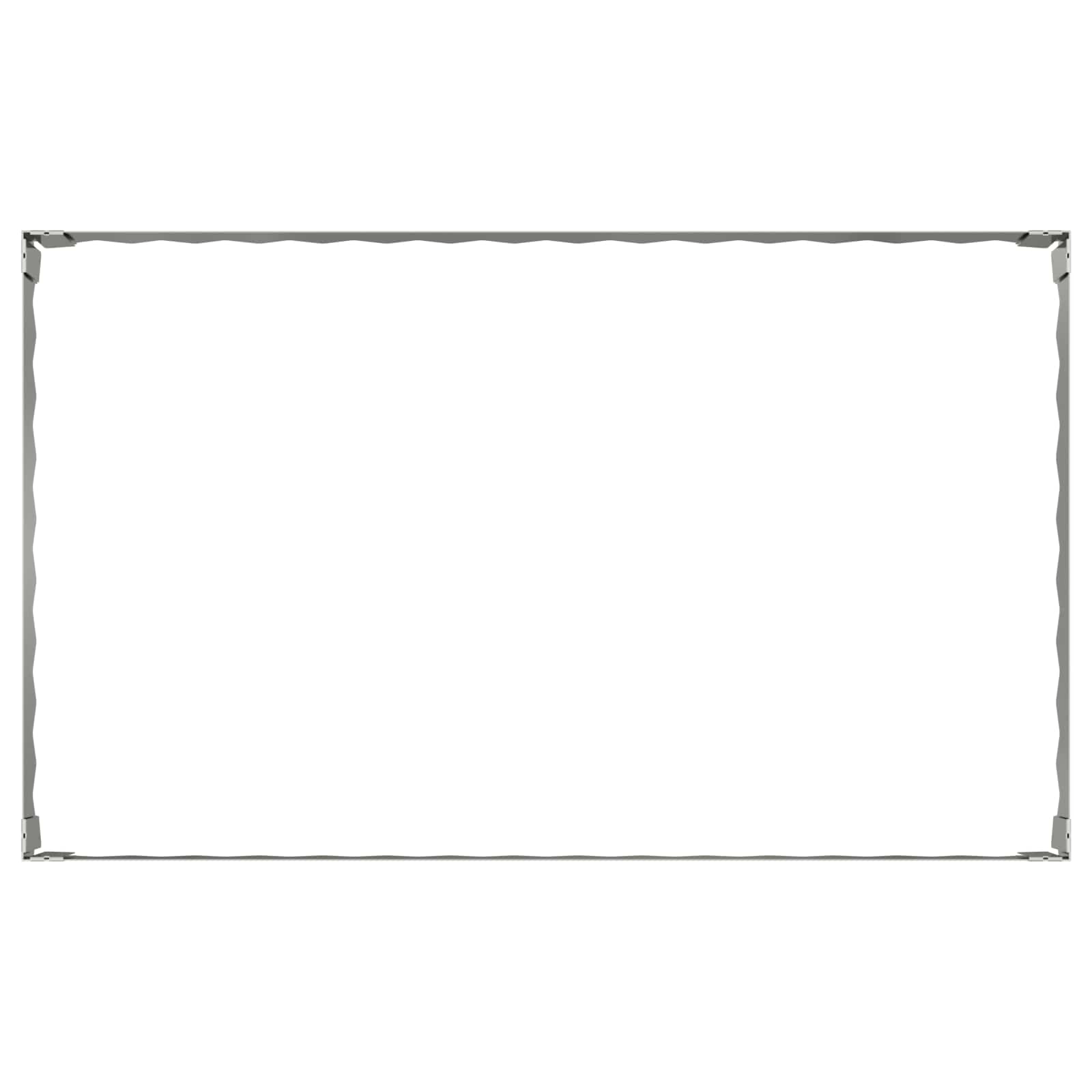 Vejo kraštas 4 pcs 100 x 60 x 20 cm Plienas Sidabrinė