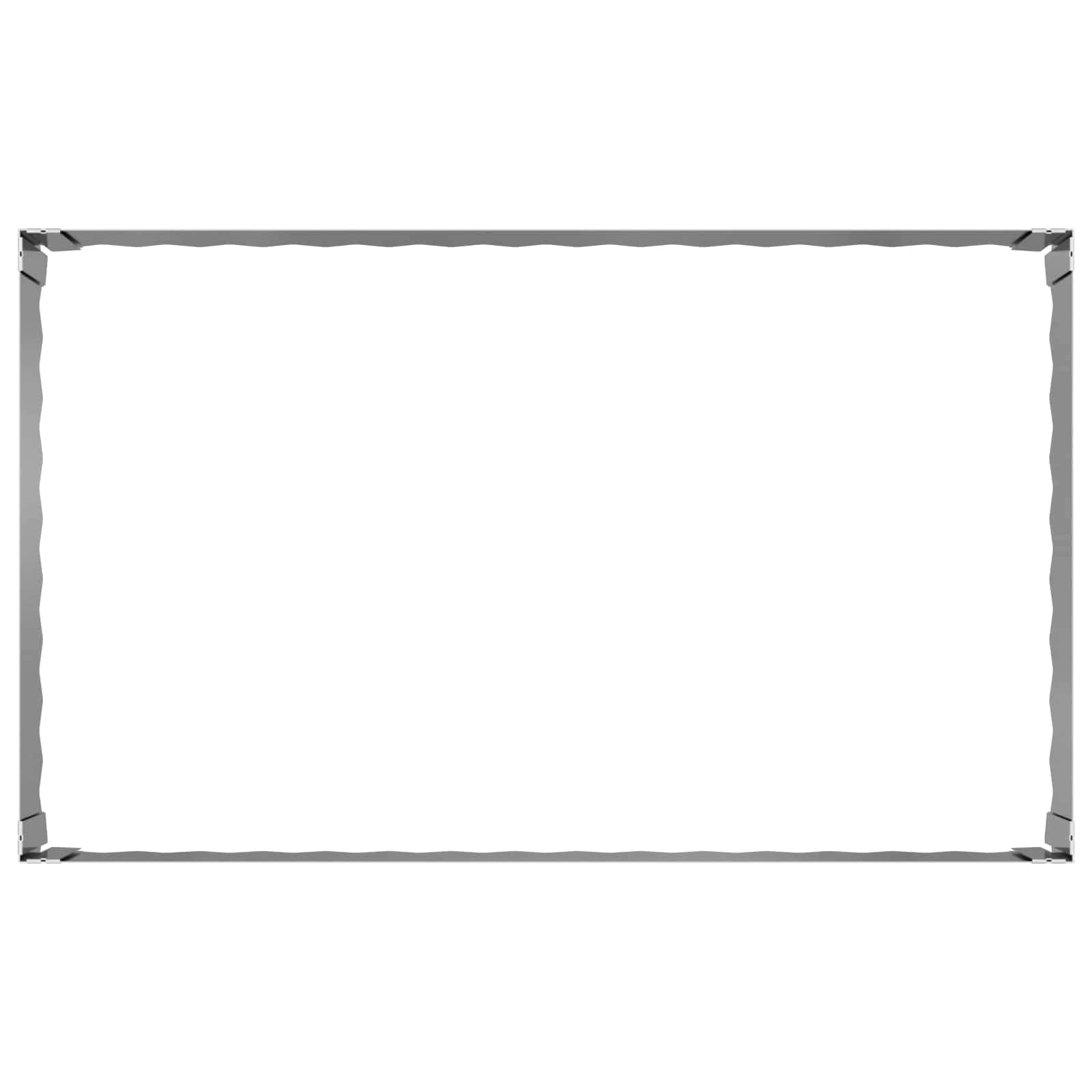 Vejo kraštas 4 pcs 100 x 60 x 35 cm Plienas Sidabrinė