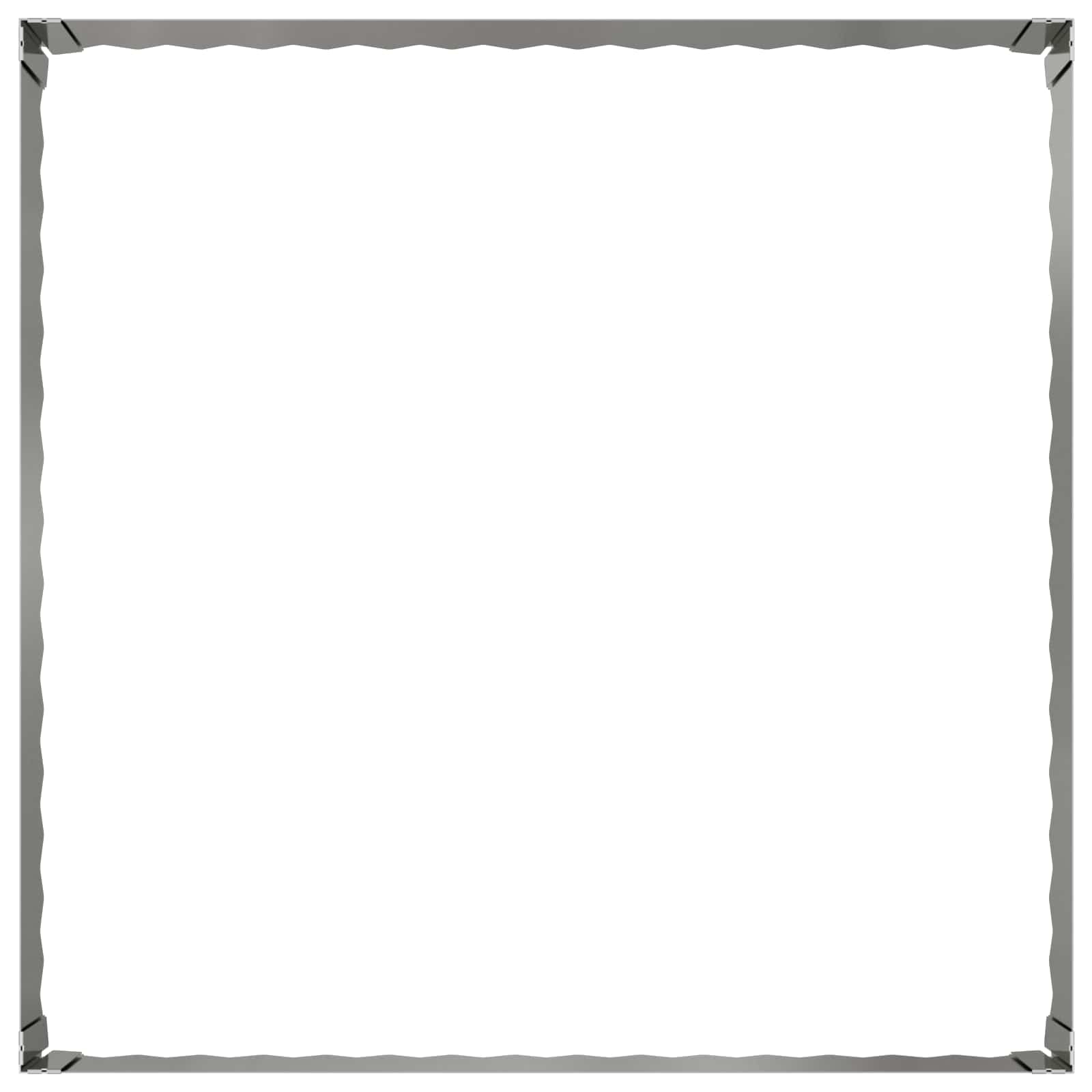 Vejo kraštas 4 pcs 100 x 100 x 35 cm Plienas Sidabrinė