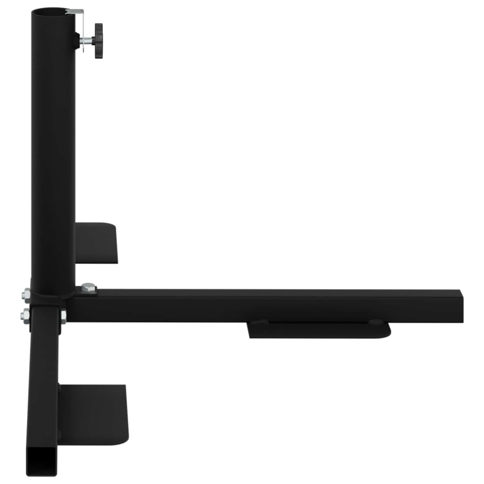 Pusės parasolio bazės rėmas Juoda Plienas for 32-38 mm Pole