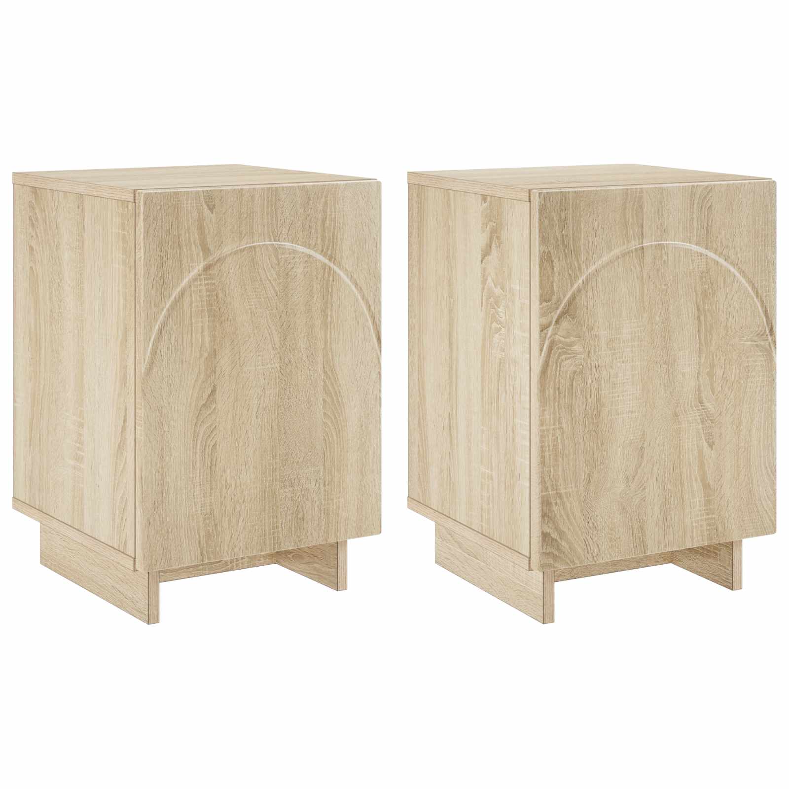 Šalia lovos spintelė 2 pcs Sonoma ąžuolas 33,5 x 34,5 x 50 cm