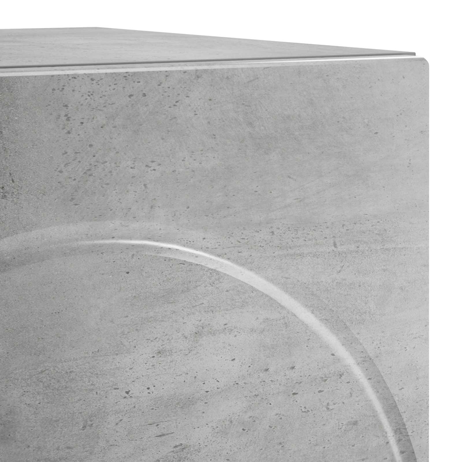 Šalia lovos spintelė 2 pcs Betono pilka 33,5 x 34,5 x 50 cm