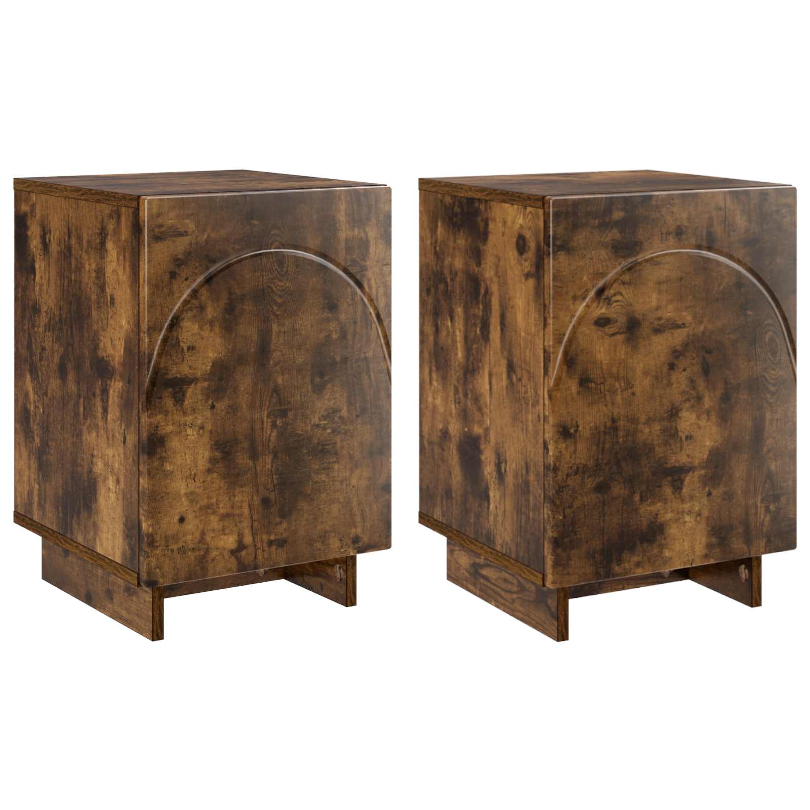 Šalia lovos spintelė 2 pcs Dūminio ąžuolo 33,5 x 34,5 x 50 cm
