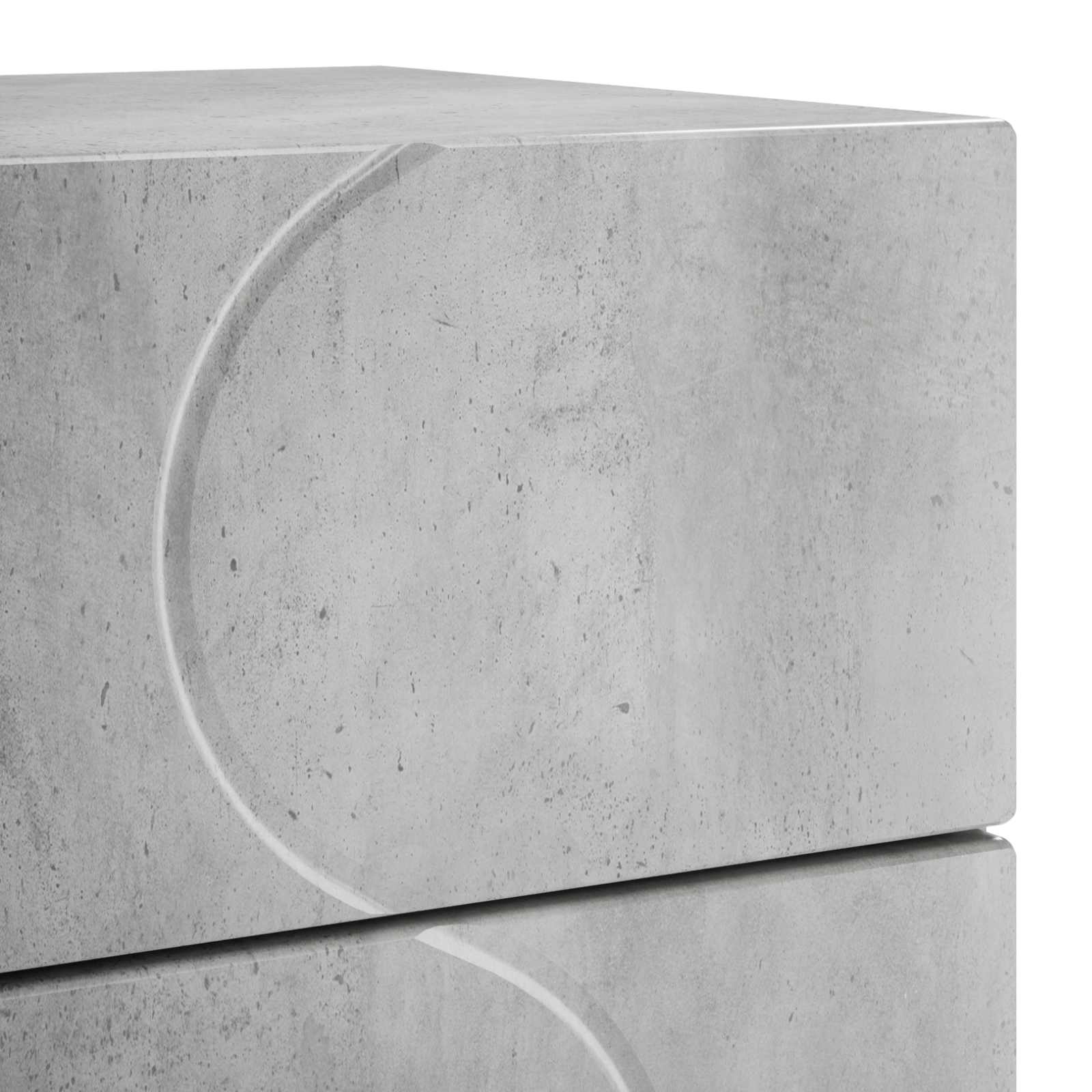 Šalia lovos spintelė 2 pcs Betono pilka 33,5 x 34,5 x 60 cm