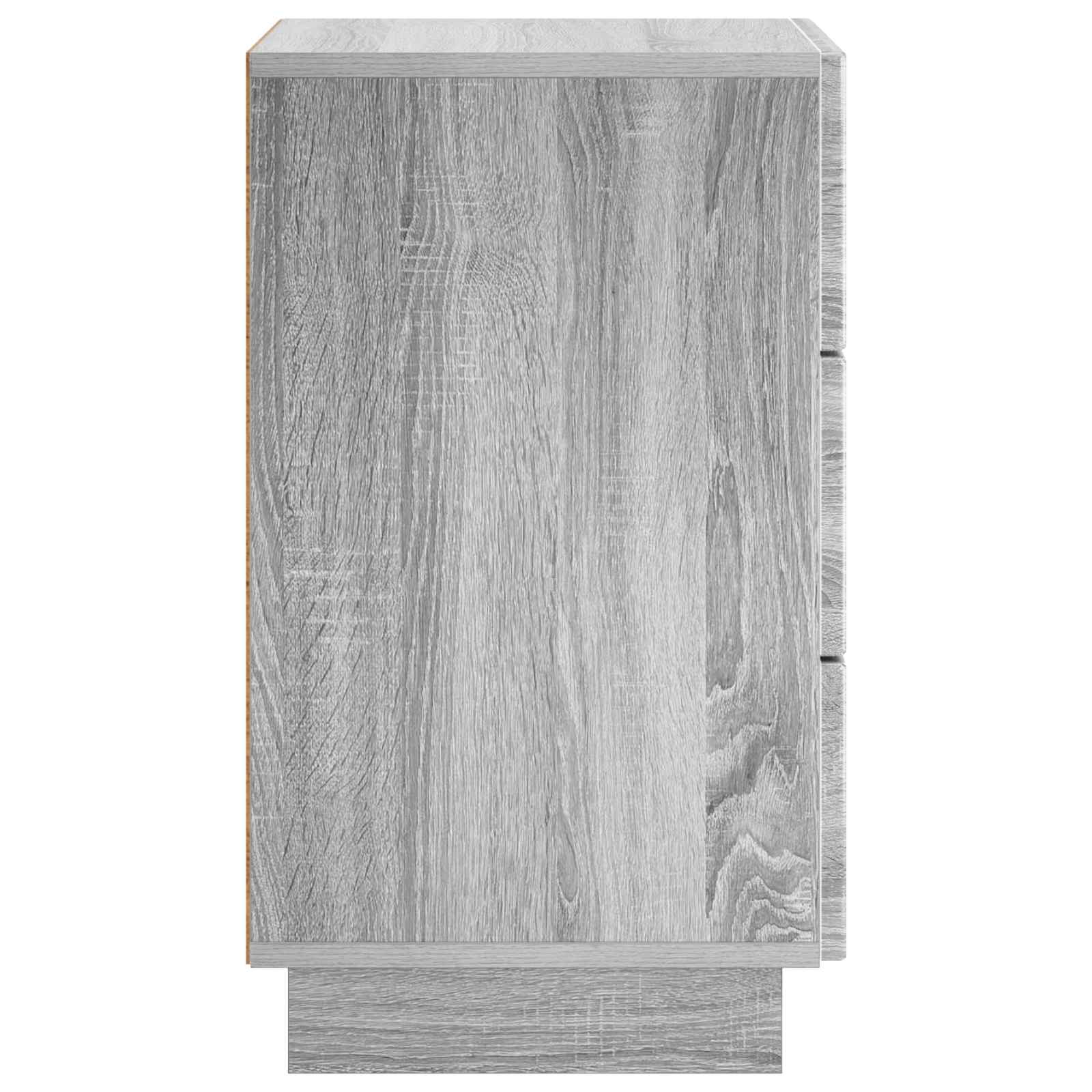 Šalia lovos spintelė Pilka Sonoma 33,5 x 34,5 x 60 cm