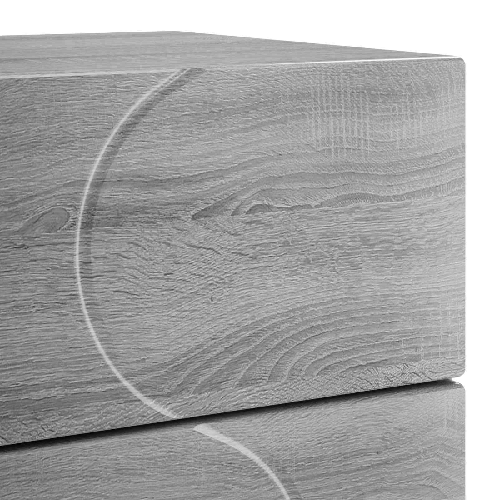Šalia lovos spintelė 2 pcs Pilka Sonoma 33,5 x 34,5 x 60 cm