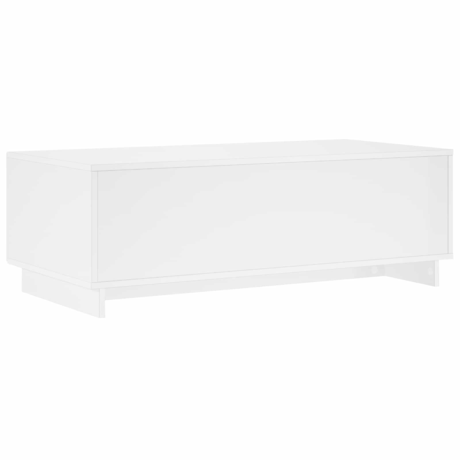 Kavos staliukas Itin blizgi balta 102 x 50,5 x 35 cm
