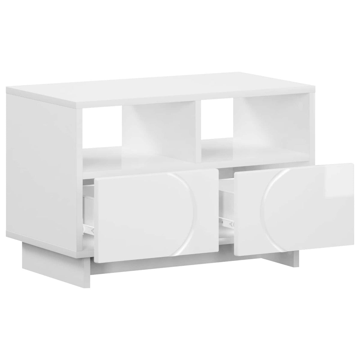 Televizoriaus stovas 60 x 34,5 x 40 cm Itin blizgi balta