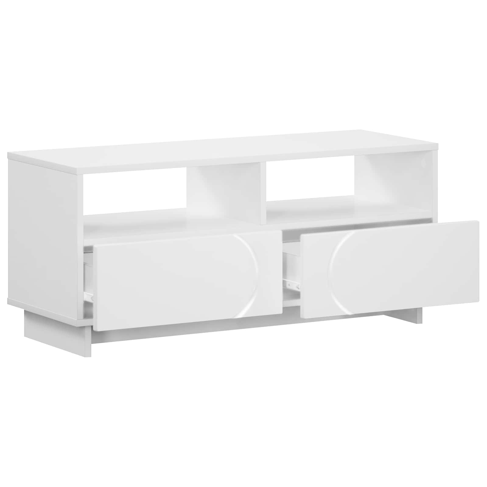 Televizoriaus stovas 90 x 34.5 x 40 cm Balta Apdirbta mediena