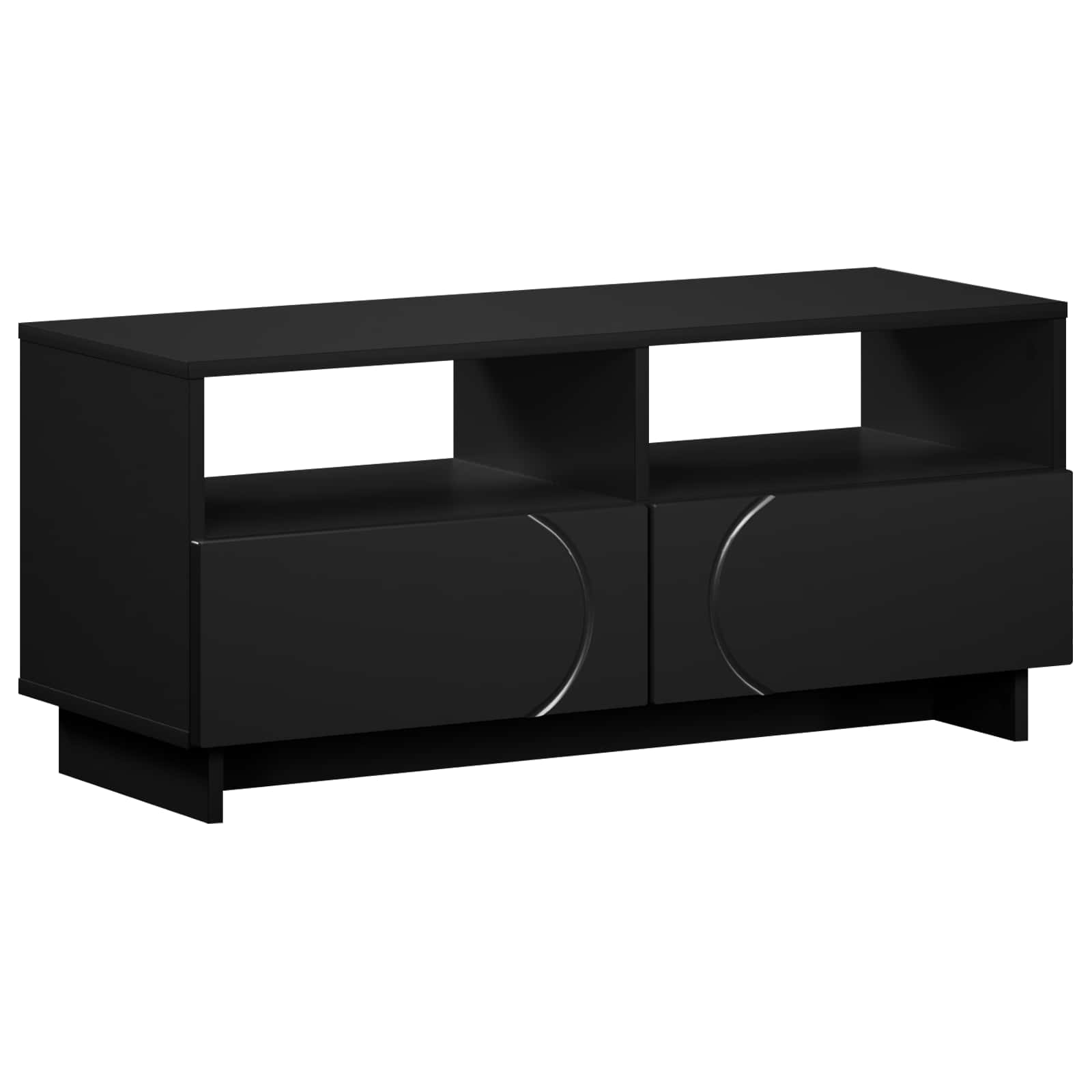 Televizoriaus stovas 90 x 34.5 x 40 cm Juoda Apdirbta mediena