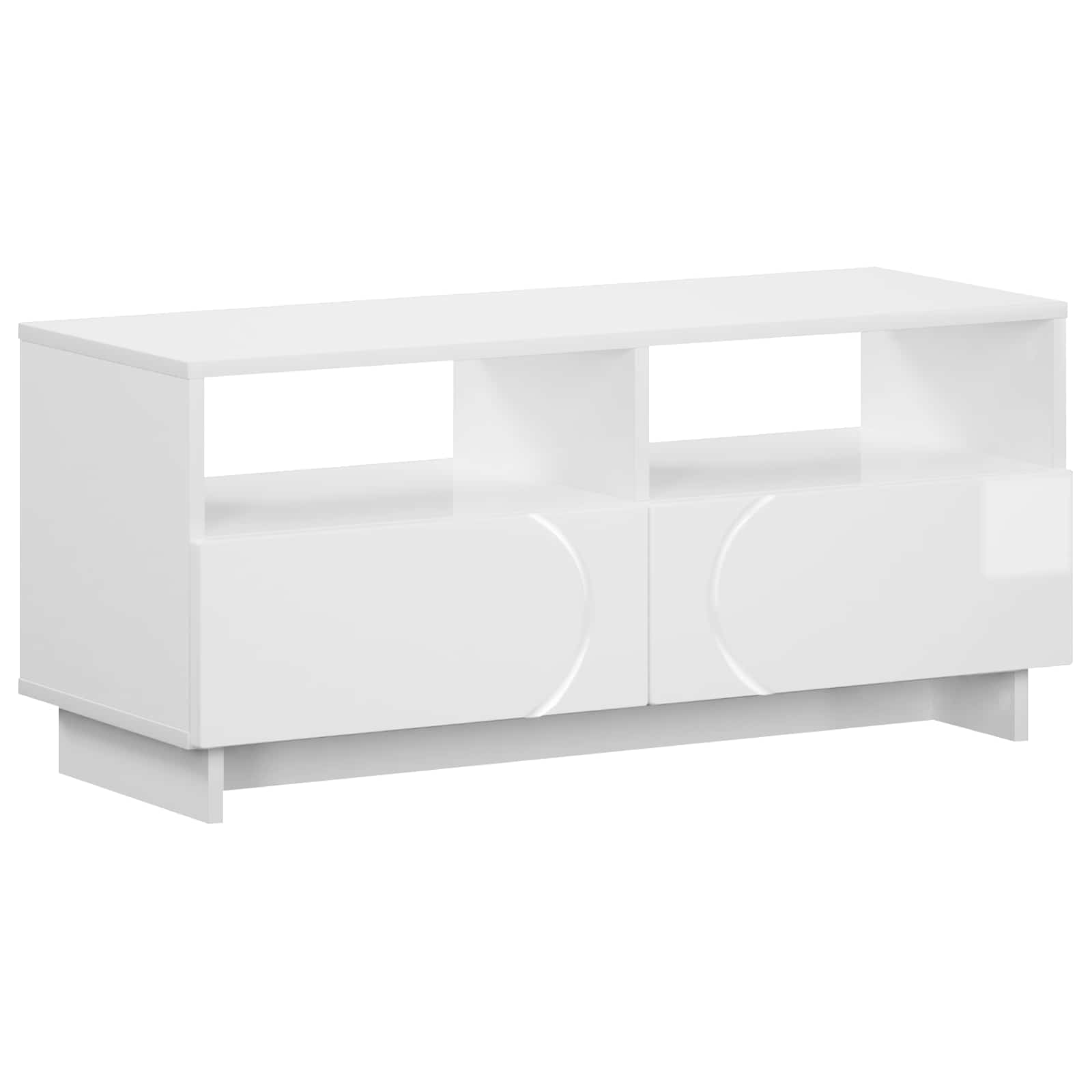 Televizoriaus stovas 90 x 34.5 x 40 cm Itin blizgi balta