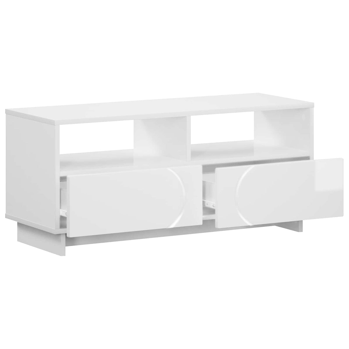 Televizoriaus stovas 90 x 34.5 x 40 cm Itin blizgi balta