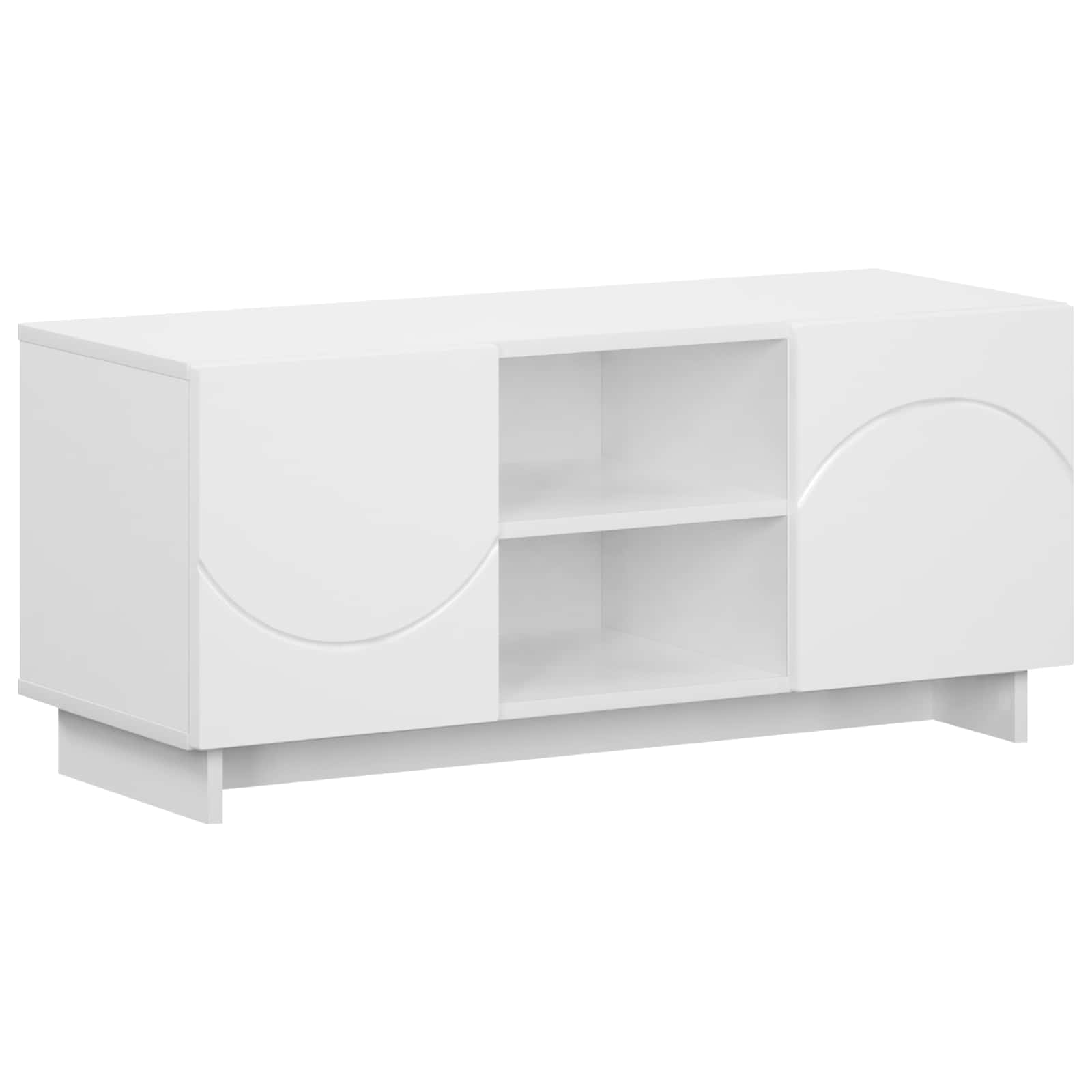 Televizoriaus stovas 90 x 34.5 x 40 cm Balta Apdirbta mediena