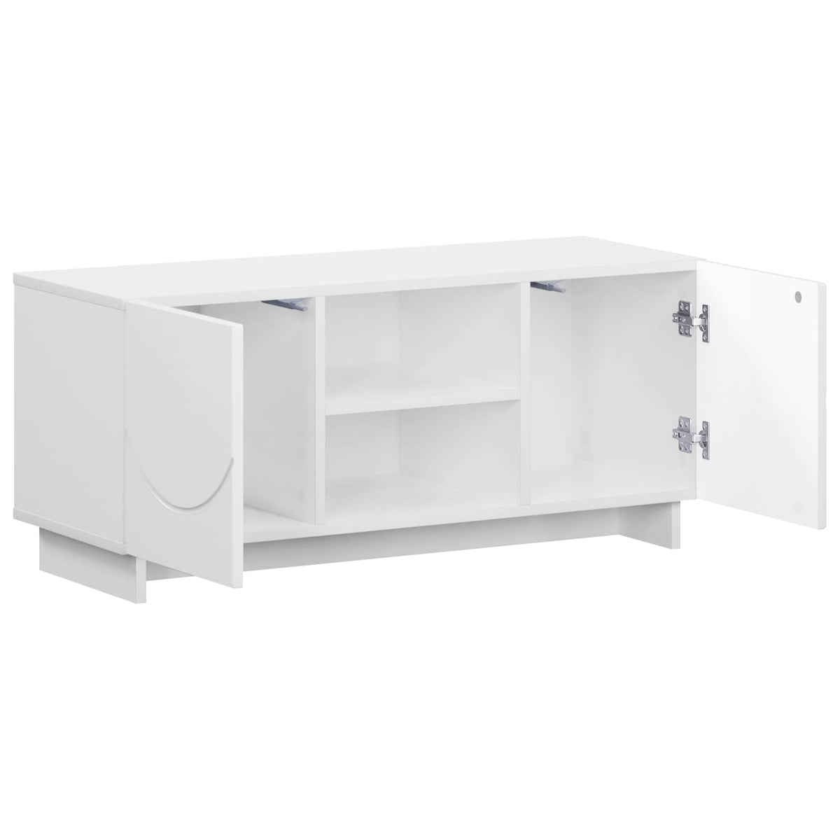 Televizoriaus stovas 90 x 34.5 x 40 cm Balta Apdirbta mediena