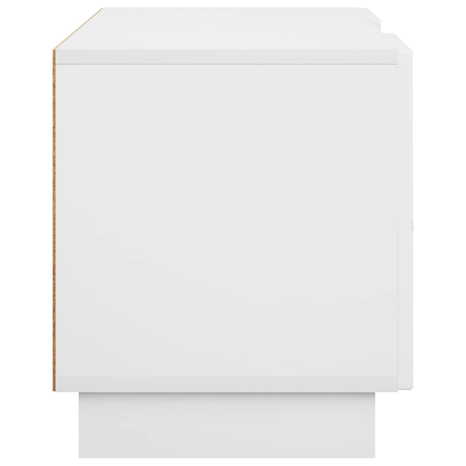 Televizoriaus stovas 90 x 34.5 x 40 cm Balta Apdirbta mediena