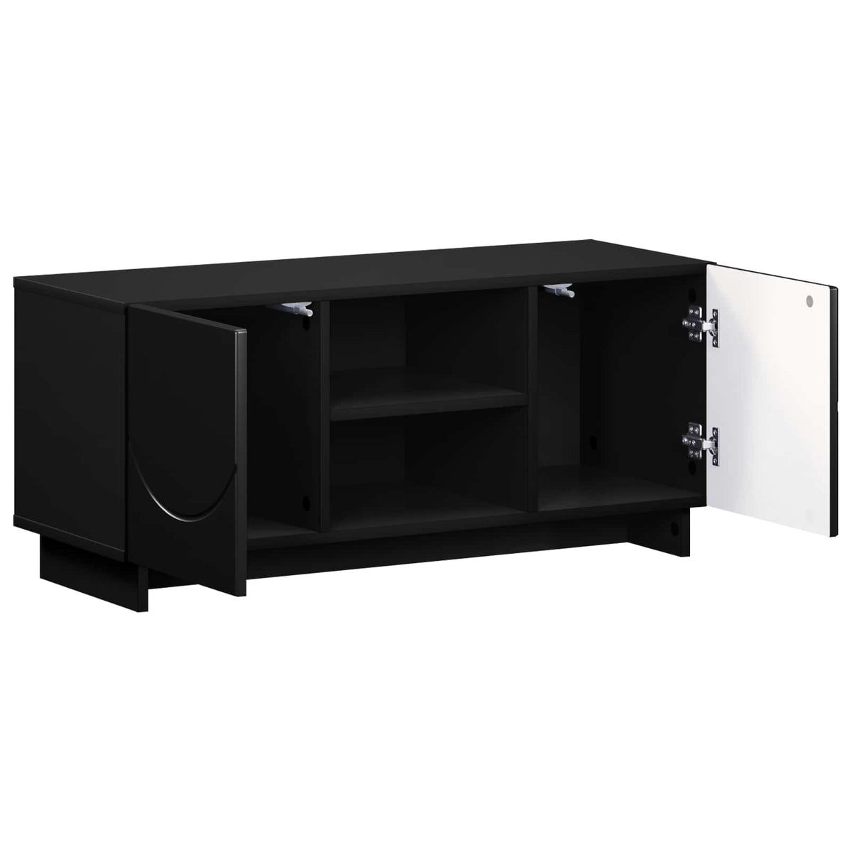 Televizoriaus stovas 90 x 34.5 x 40 cm Juoda Apdirbta mediena