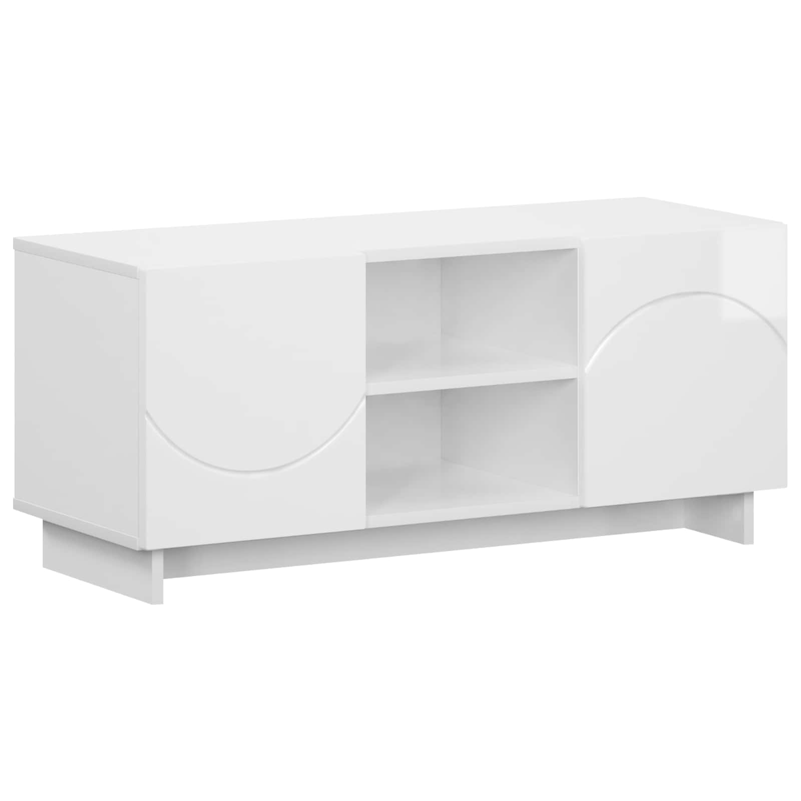 Televizoriaus stovas 90 x 34.5 x 40 cm Itin blizgi balta