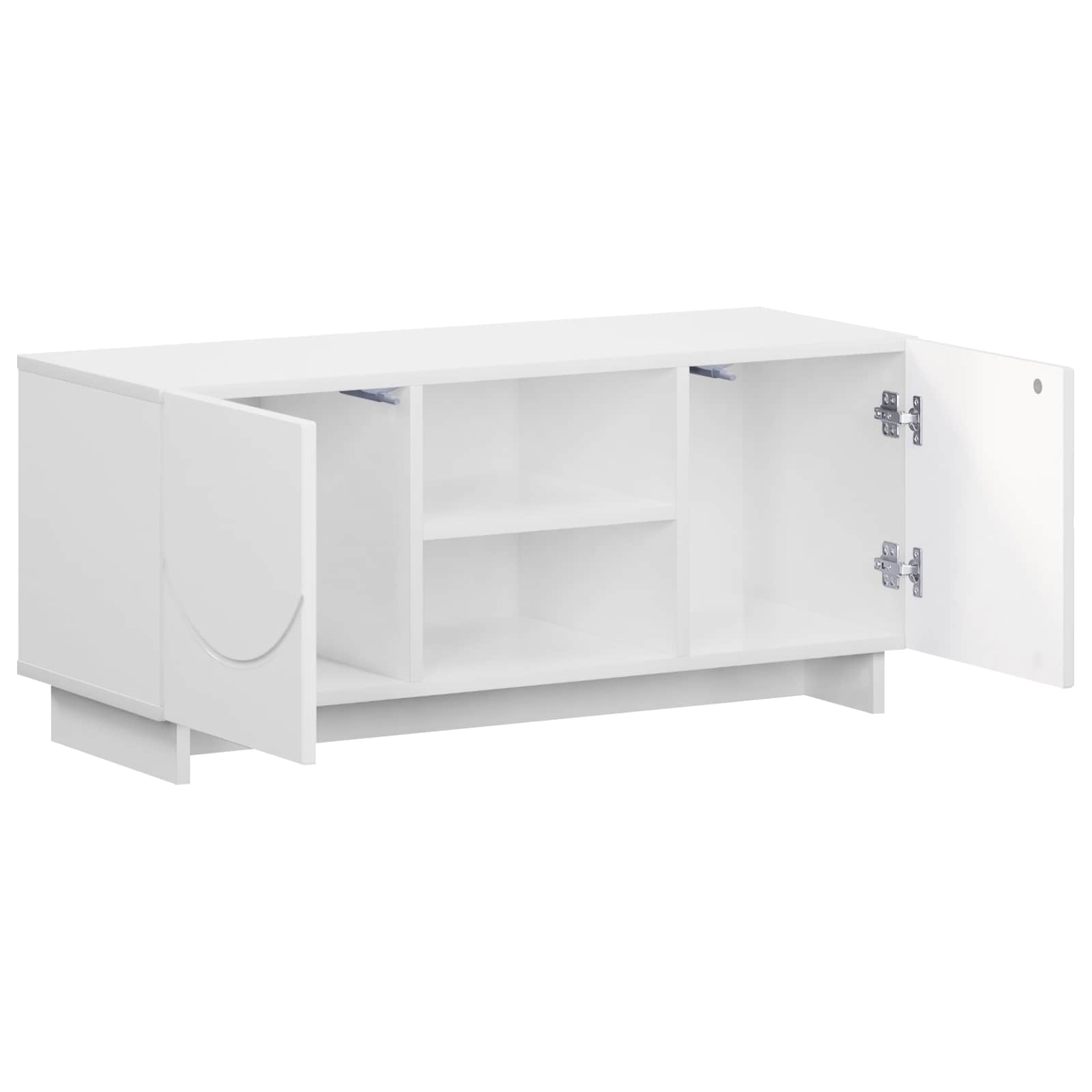 Televizoriaus stovas 90 x 34.5 x 40 cm Itin blizgi balta